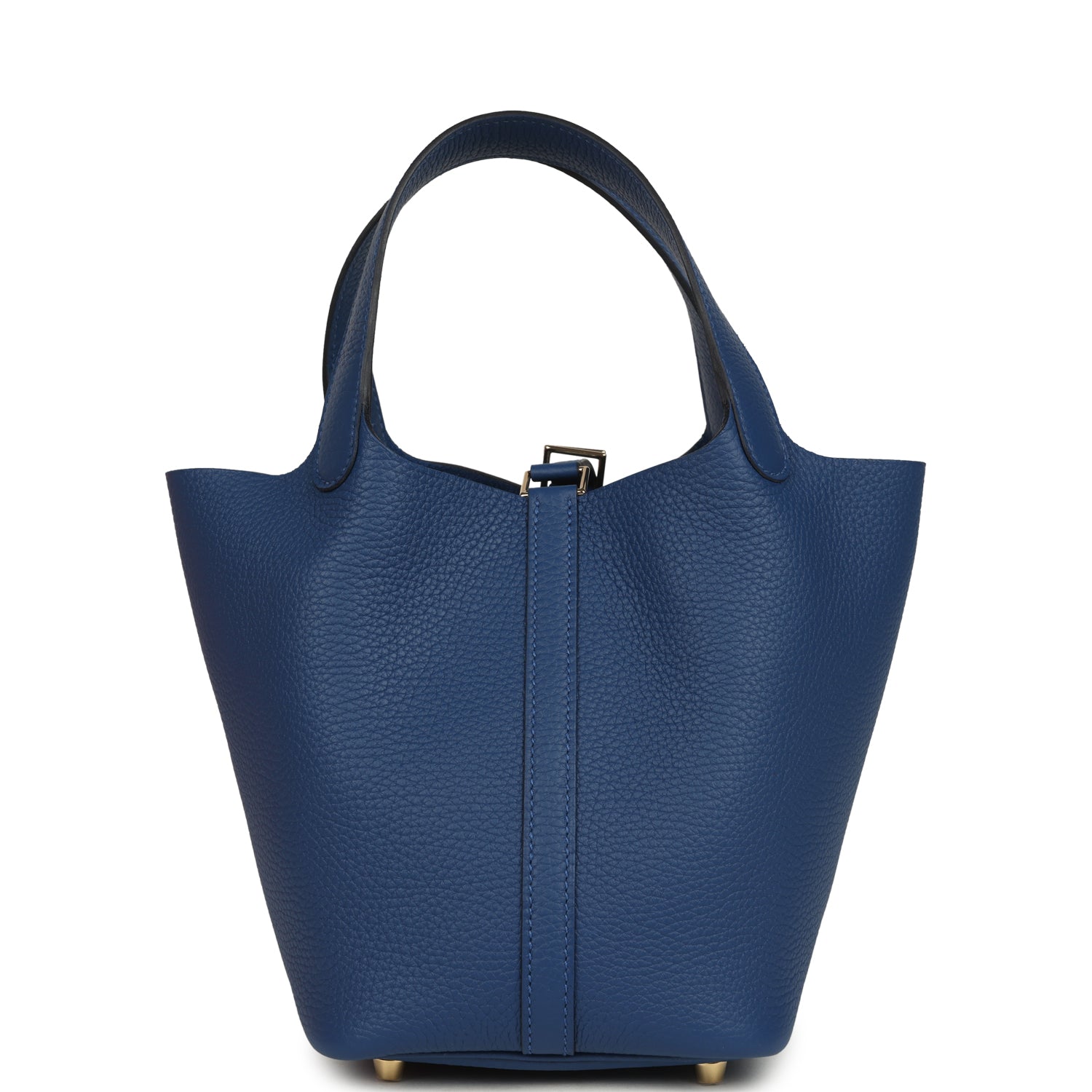 Hermes Picotin Lock 18 Bleu Tie Clemence Gold Hardware