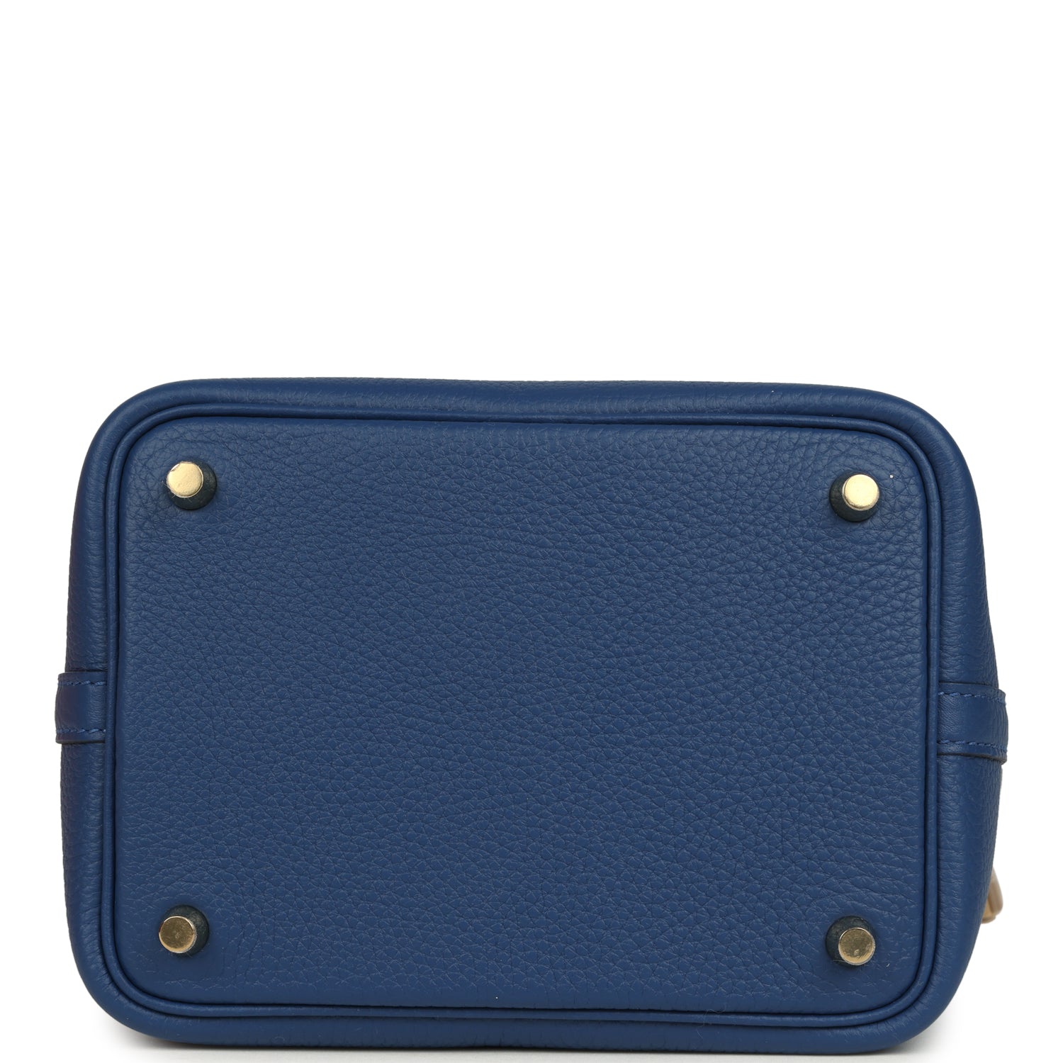 Hermes Picotin Lock 18 Bleu Tie Clemence Gold Hardware