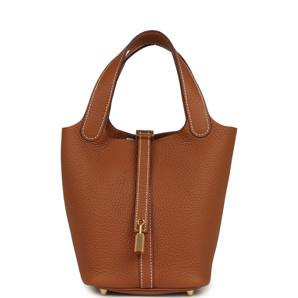 Hermes Picotin Lock 18 Gold Clemence Gold Hardware