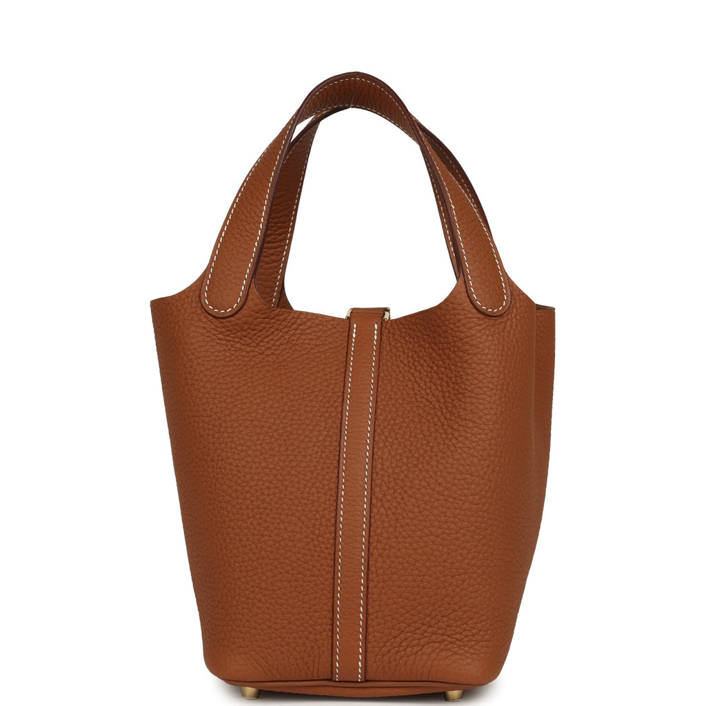 Hermes Picotin Lock 18 Gold Clemence Gold Hardware