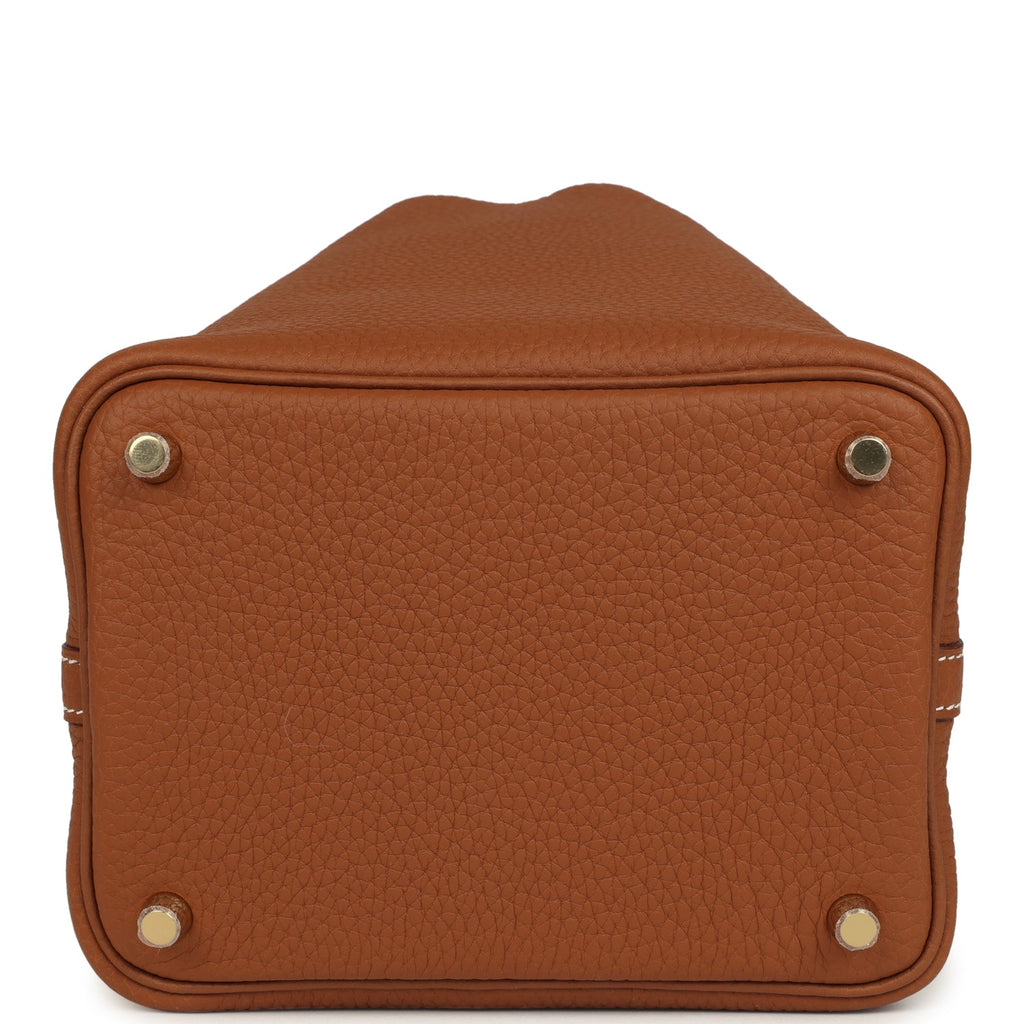 Hermes Picotin Lock 18 Gold Clemence Gold Hardware