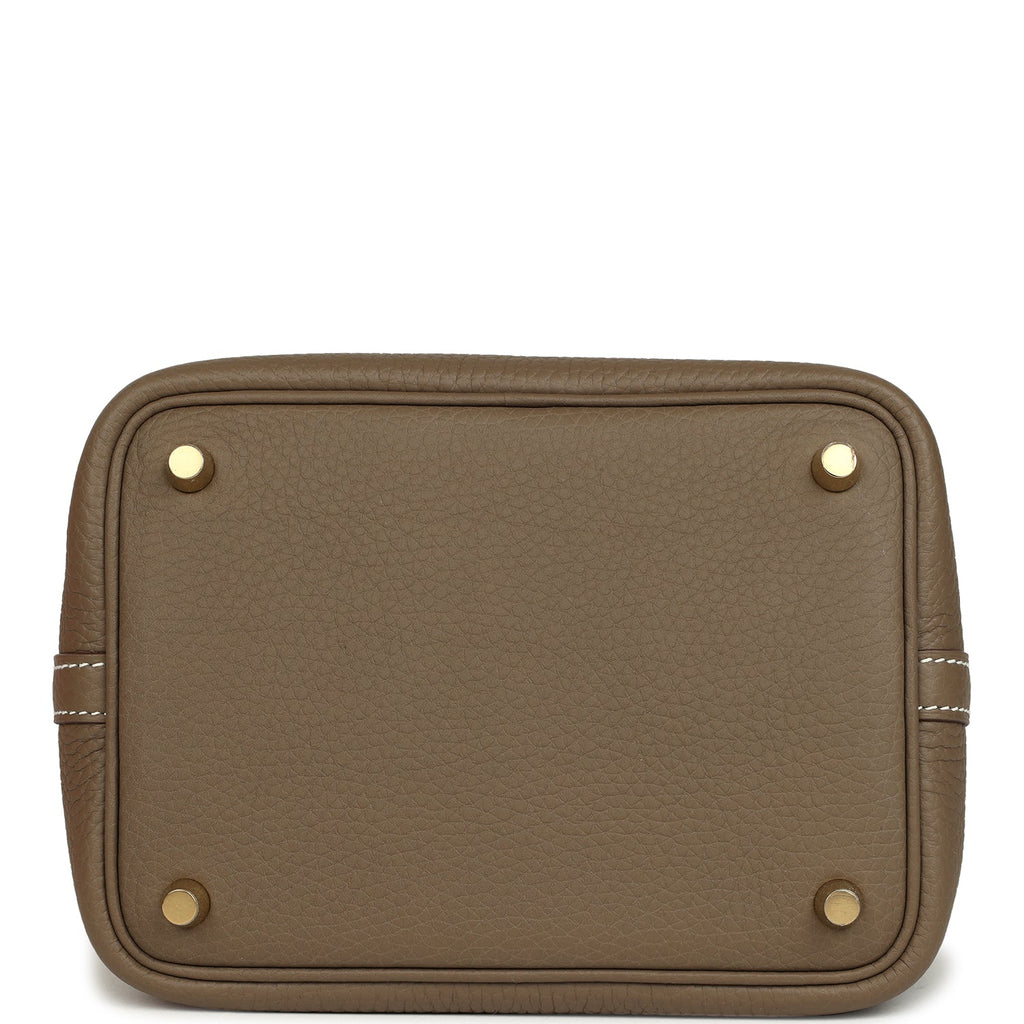 Hermes Picotin Lock 18 Etoupe Clemence Gold Hardware