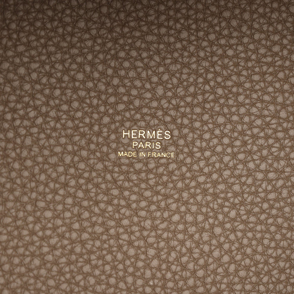 Hermes Picotin Lock 18 Etoupe Clemence Gold Hardware