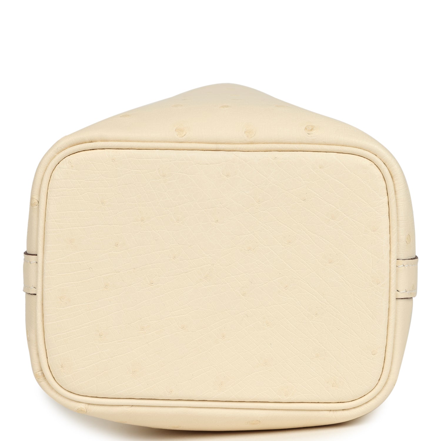 Hermes Micro Picotin Lock 14 Nata Ostrich Palladium Hardware