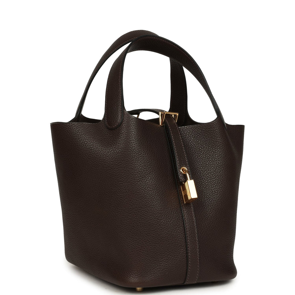 Hermes Picotin Lock 18 Ebene Barenia Faubourg Gold Hardware