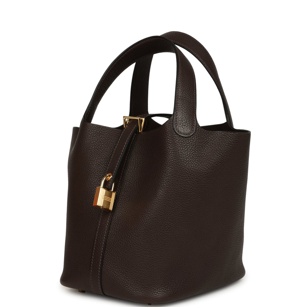 Hermes Picotin Lock 18 Ebene Barenia Faubourg Gold Hardware