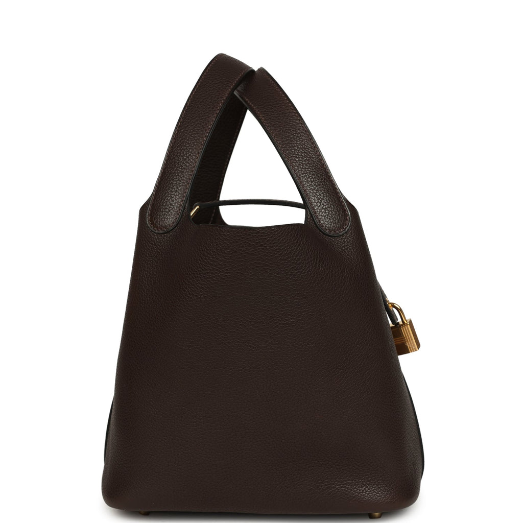 Hermes Picotin Lock 18 Ebene Barenia Faubourg Gold Hardware