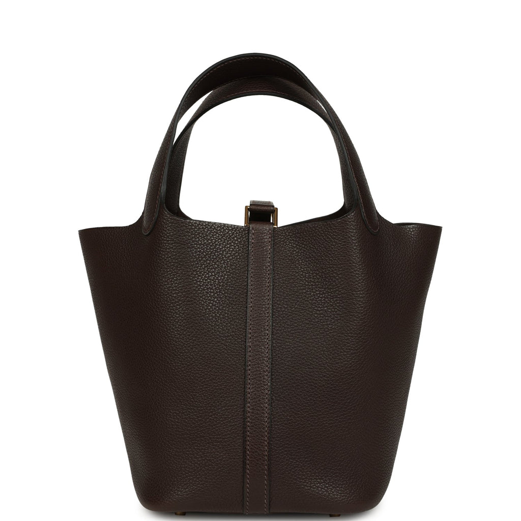 Hermes Picotin Lock 18 Ebene Barenia Faubourg Gold Hardware