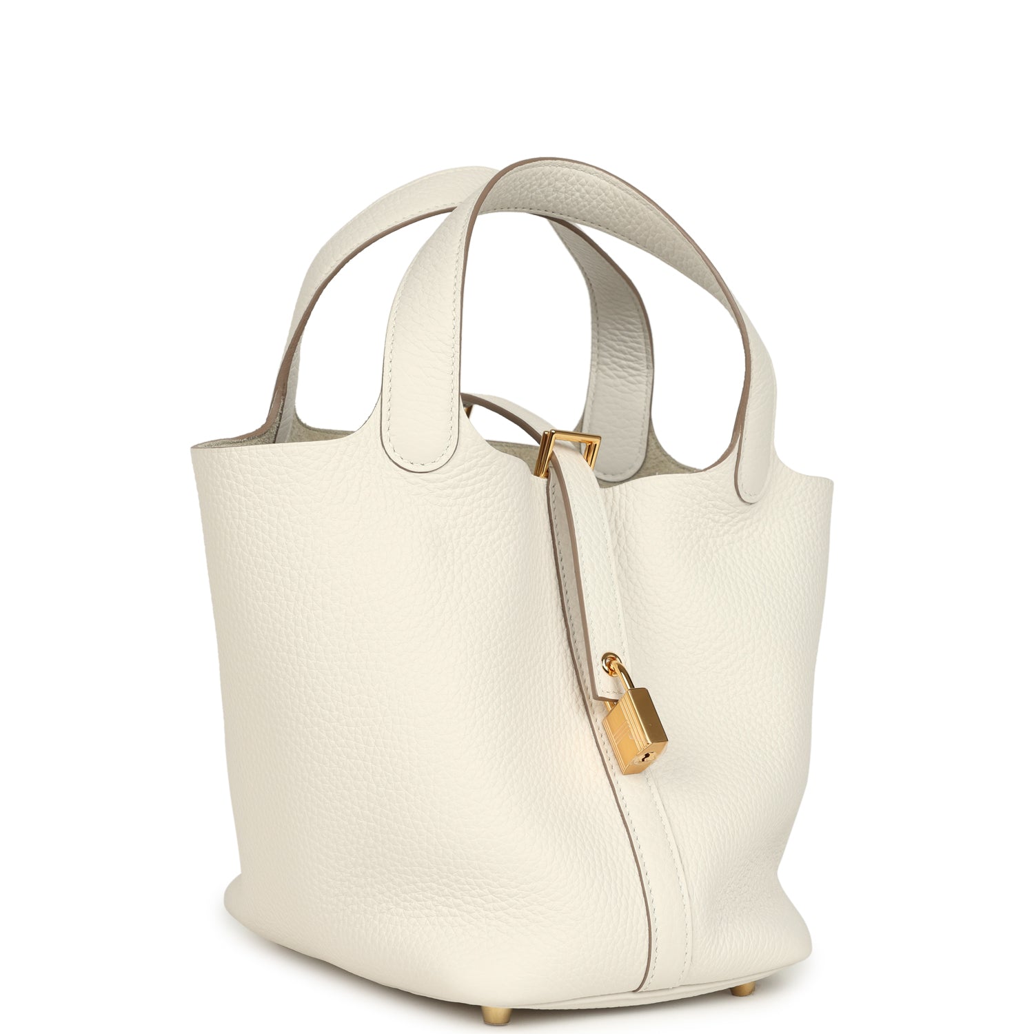 Hermes Picotin Lock 18 Gris Pale Clemence Gold Hardware