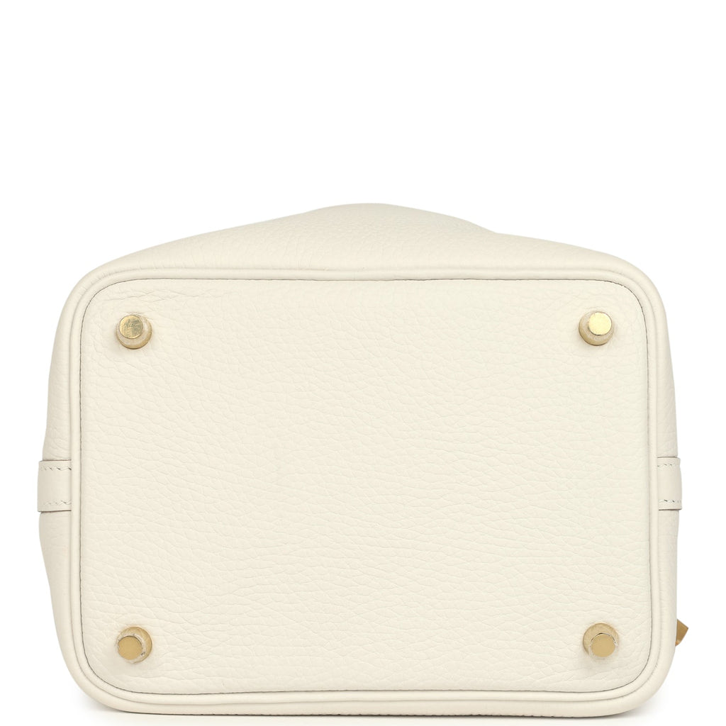 Hermes Picotin Lock 18 Gris Pale Clemence Gold Hardware
