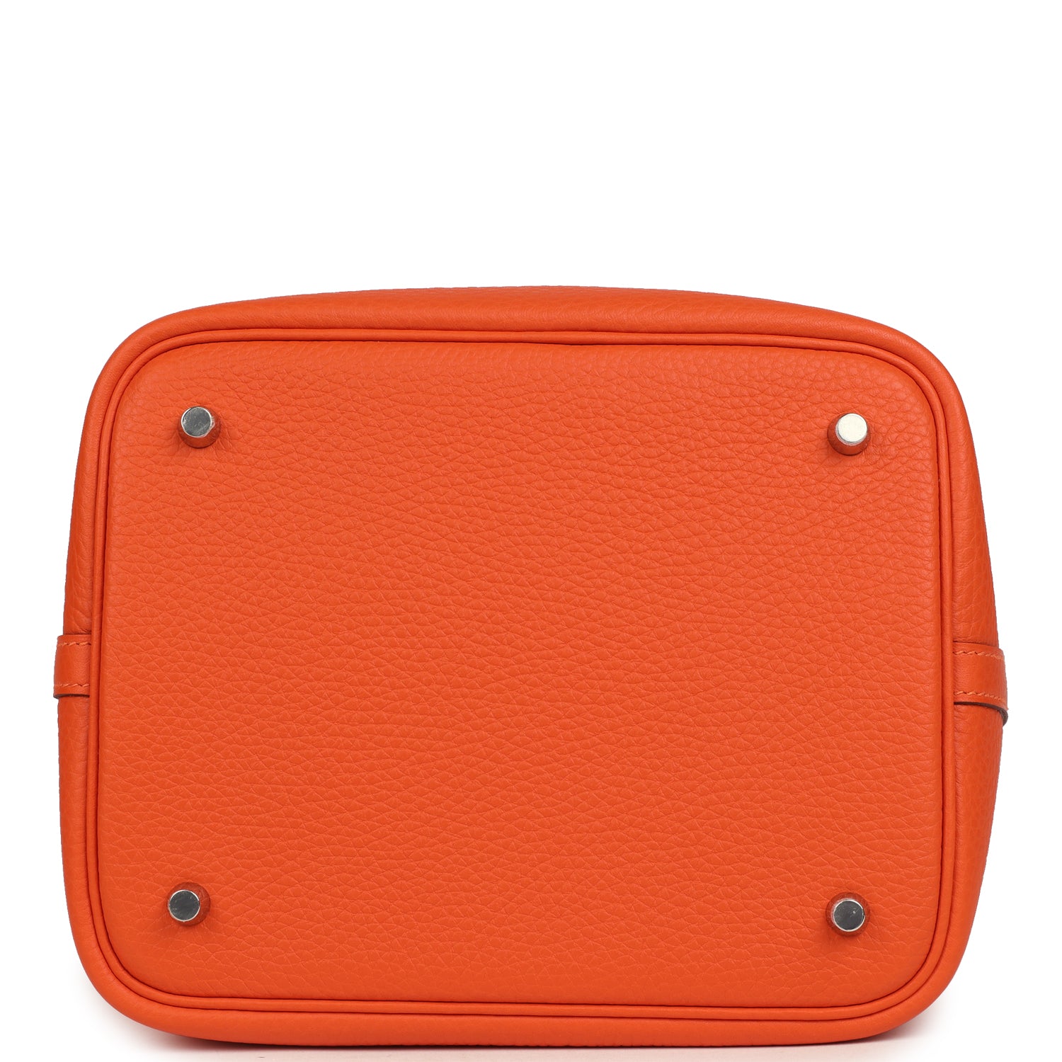 Hermes Picotin Lock 22 Tangerine Clemence Palladium Hardware