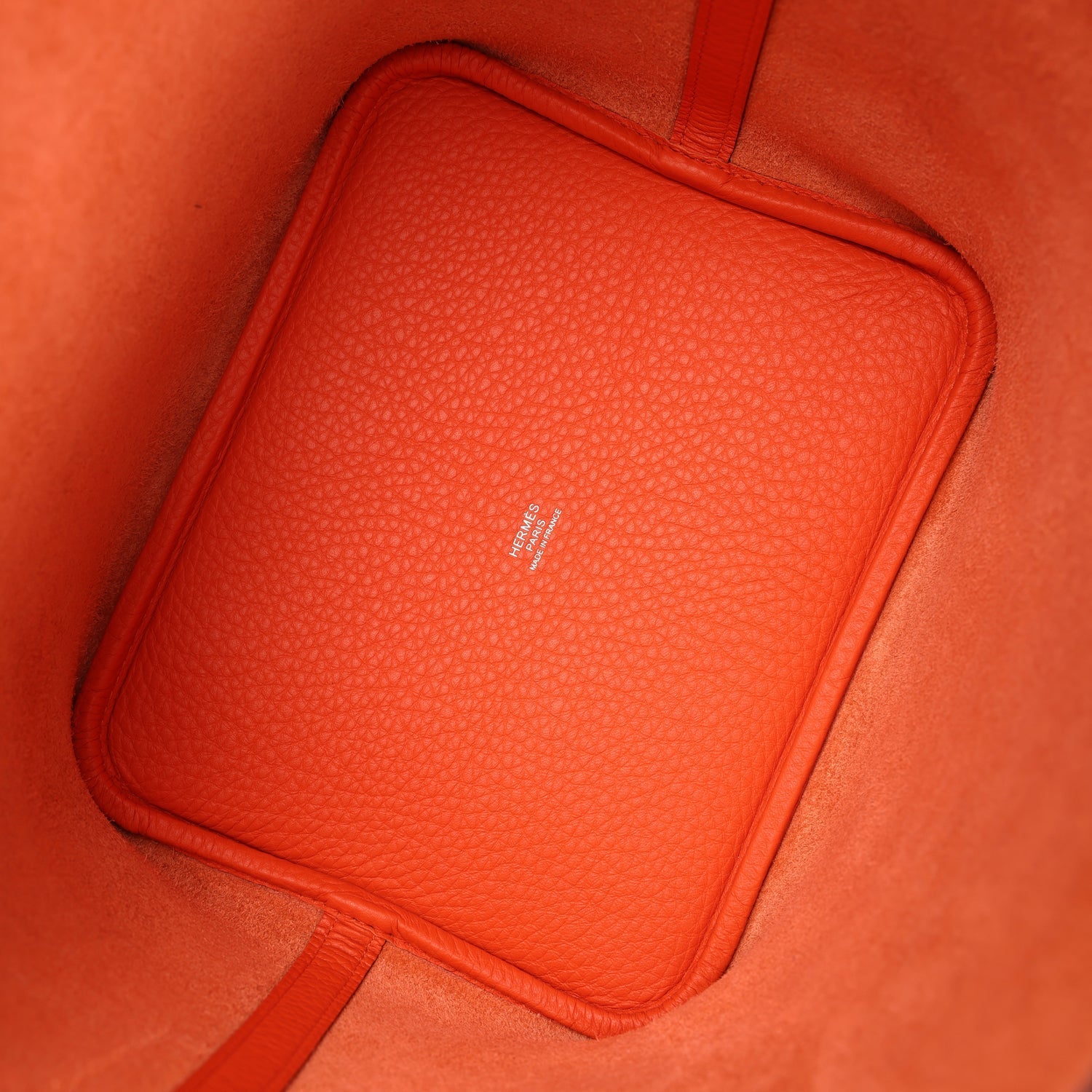 Hermes Picotin Lock 22 Tangerine Clemence Palladium Hardware