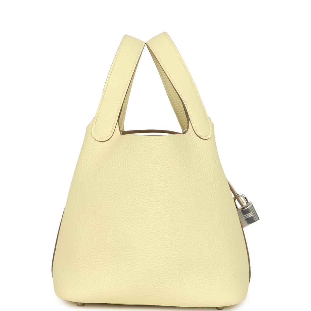 Hermes Picotin Lock 18 Jaune Milton Clemence Palladium Hardware