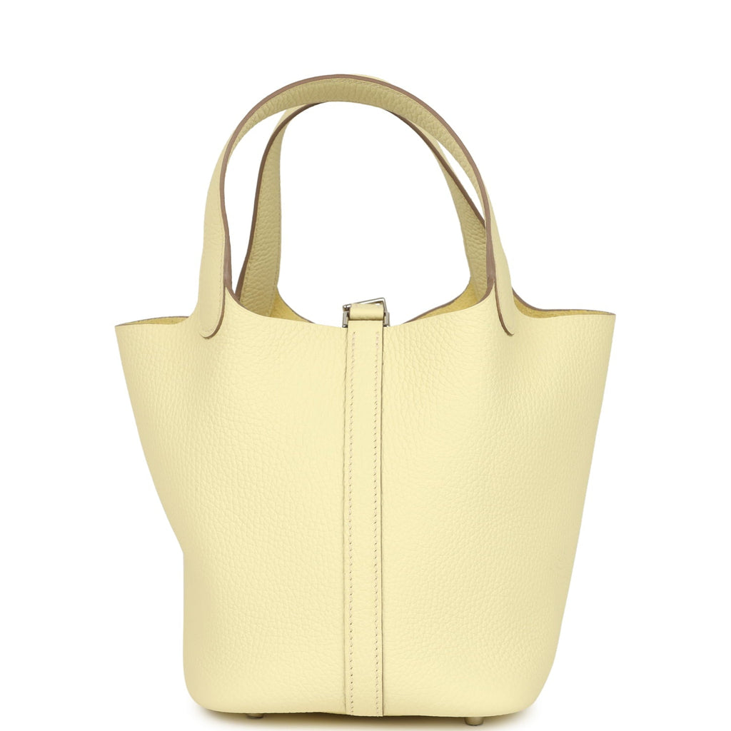 Hermes Picotin Lock 18 Jaune Milton Clemence Palladium Hardware