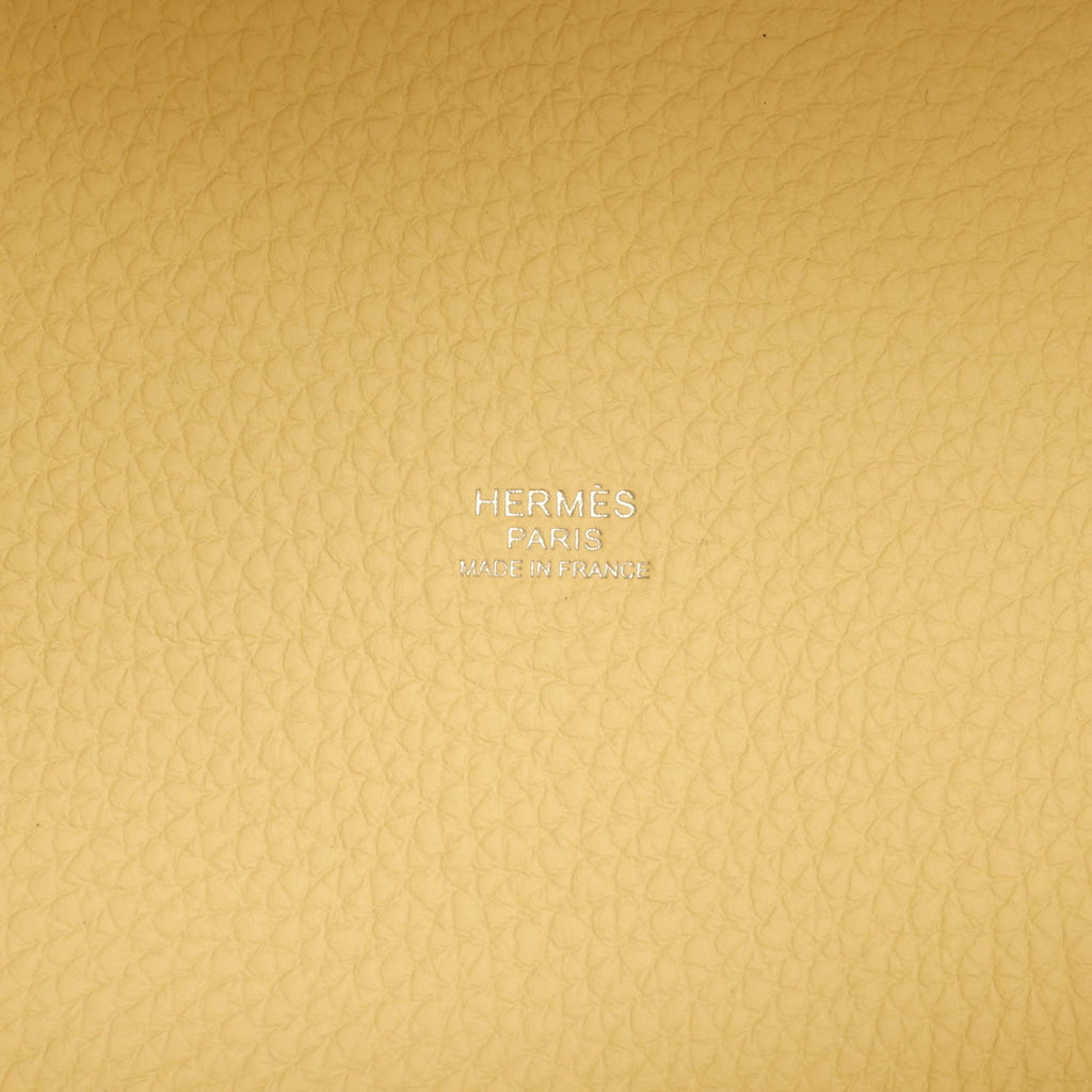Hermes Picotin Lock 18 Jaune Milton Clemence Palladium Hardware