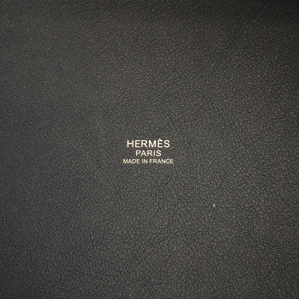 Hermes Picotin Cargo 18 Bleu Marine Swift and Toile Canvas Gold Hardware