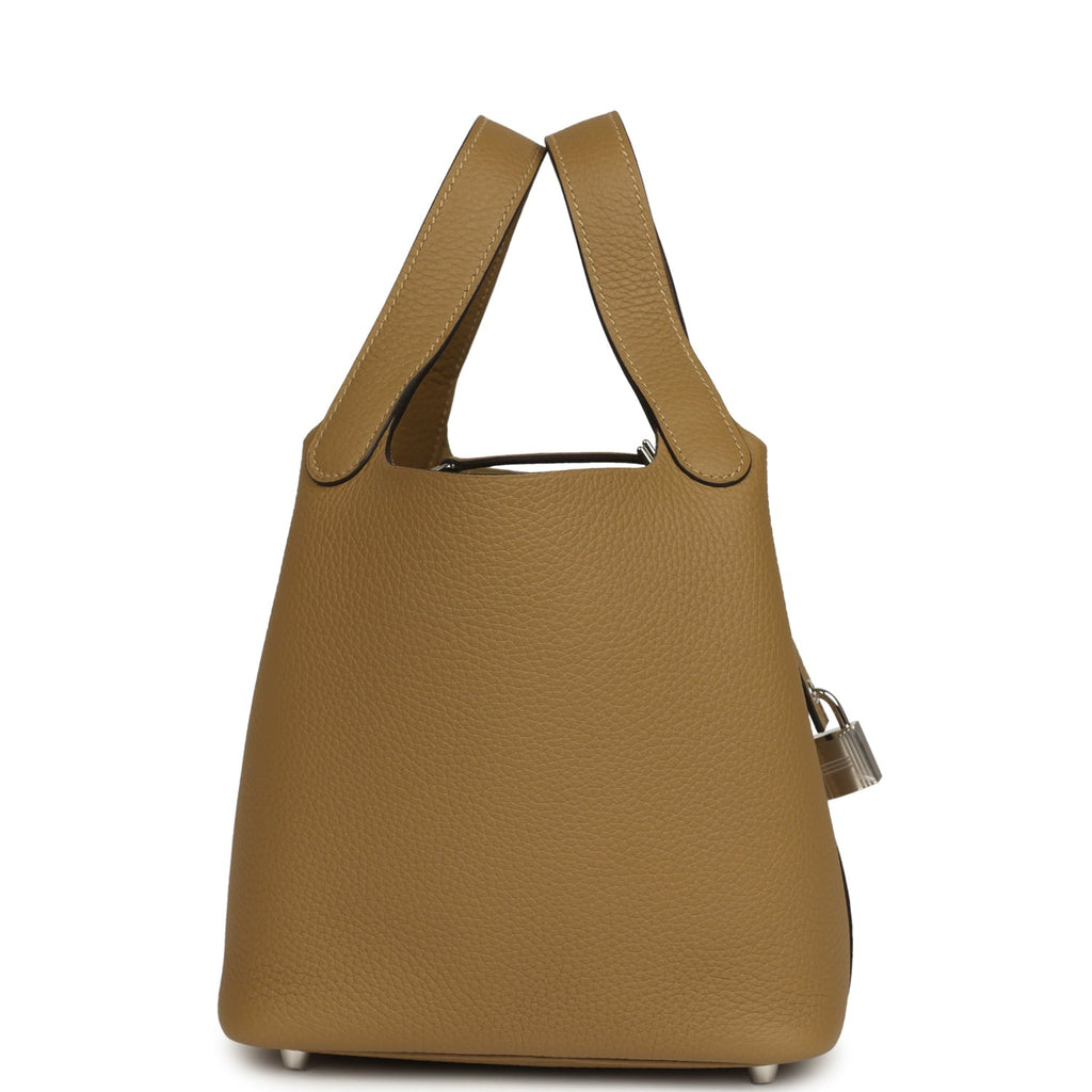 Hermes Picotin Lock 18 Dune Clemence Palladium Hardware
