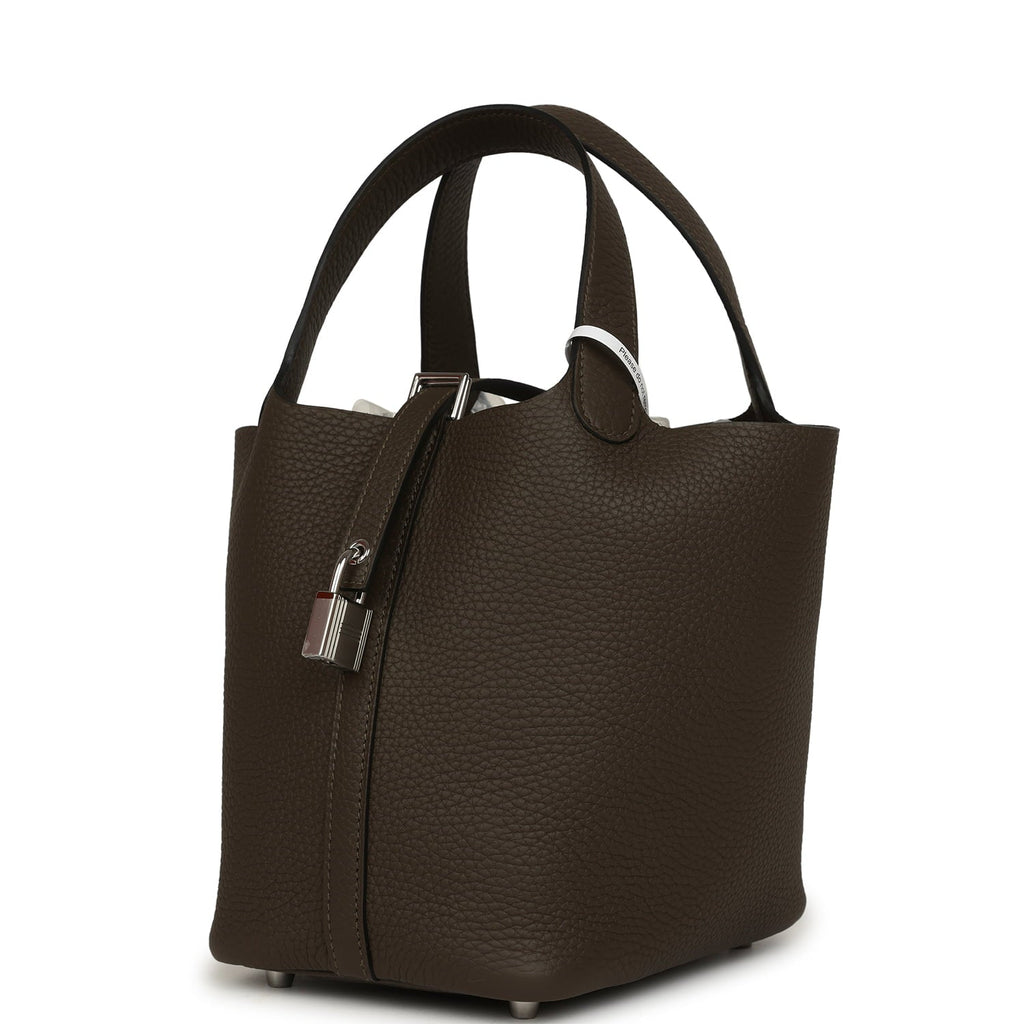 Hermes Picotin Lock 18 Vert Loden Clemence Palladium Hardware