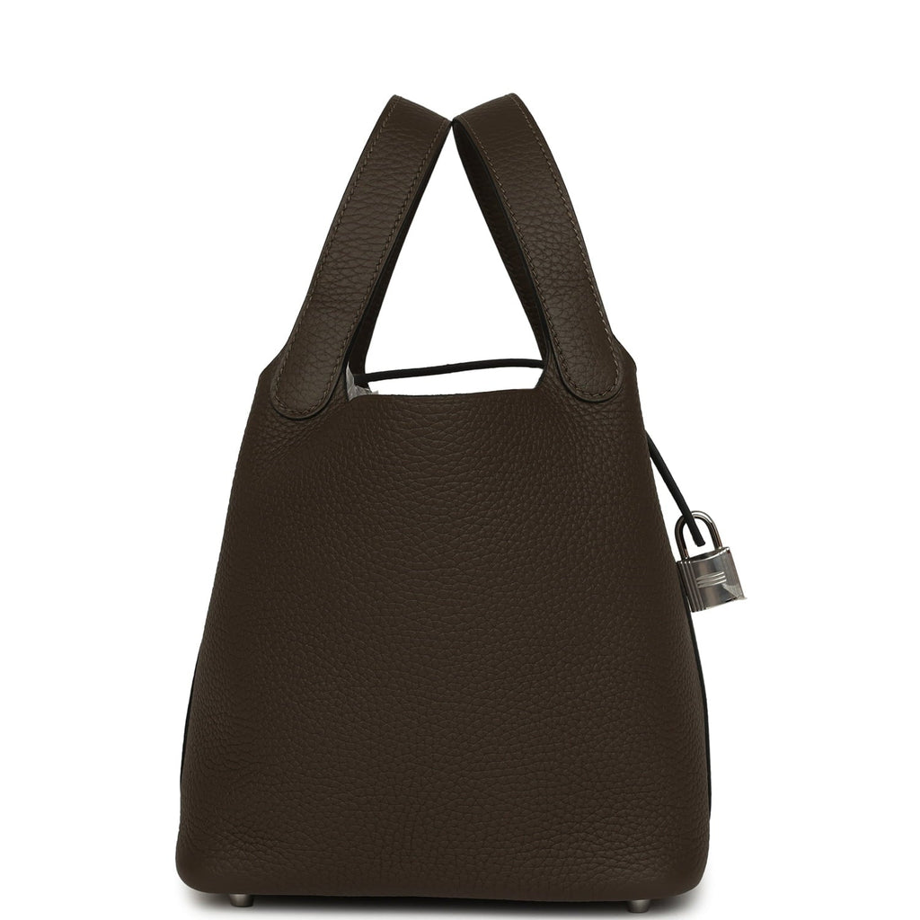 Hermes Picotin Lock 18 Vert Loden Clemence Palladium Hardware
