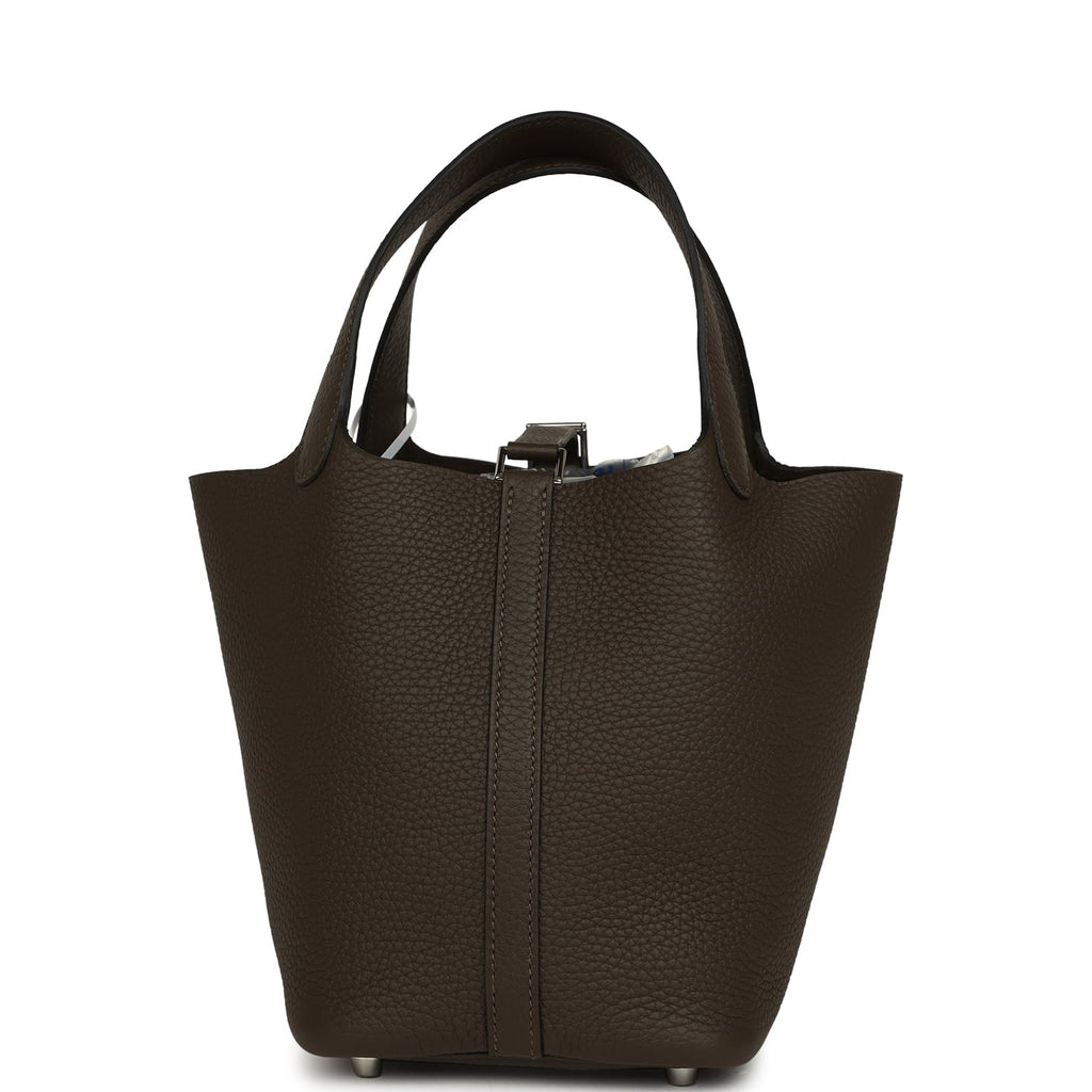 Hermes Picotin Lock 18 Vert Loden Clemence Palladium Hardware