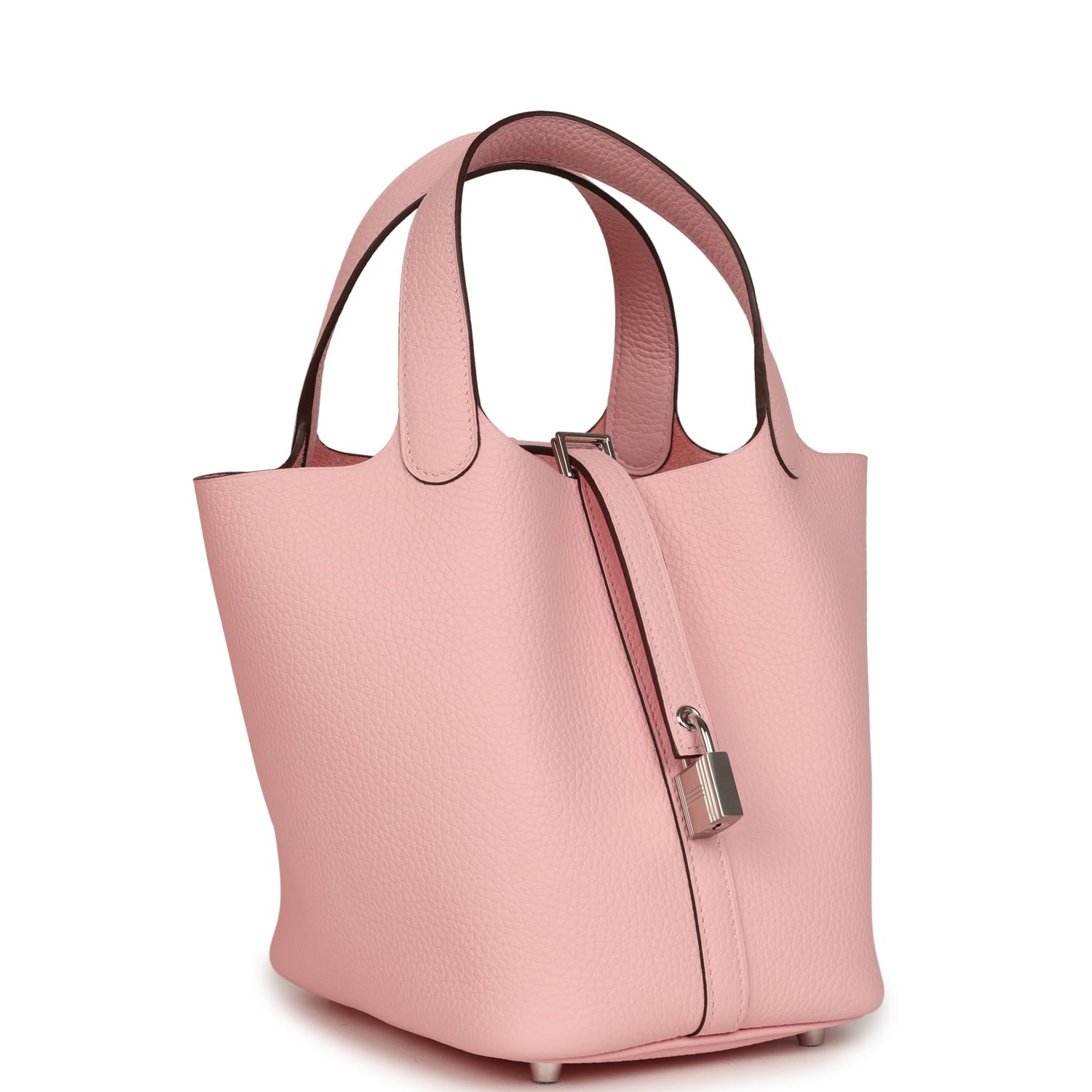 Hermes Picotin Lock 18 Rose Sakura Clemence Palladium Hardware