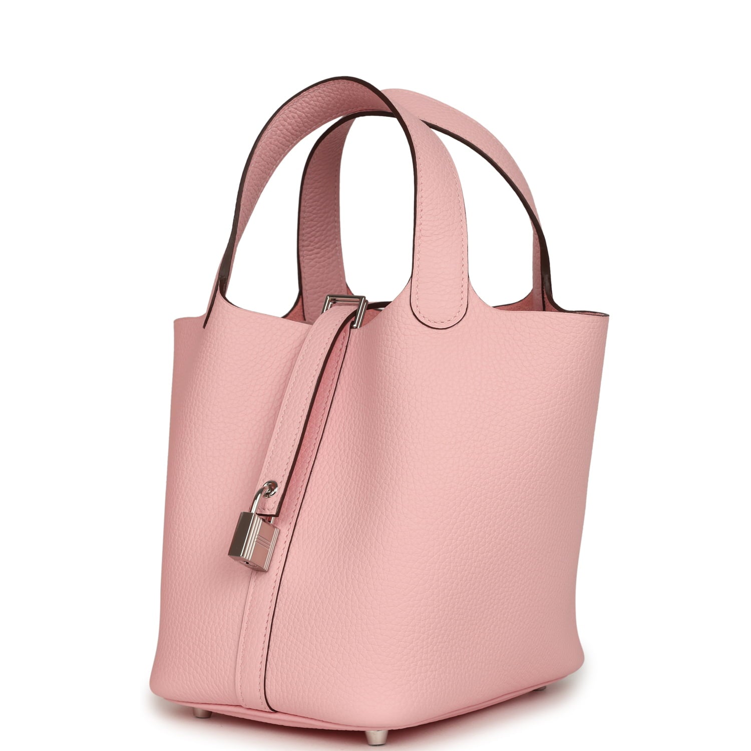 Hermes Picotin Lock 18 Rose Sakura Clemence Palladium Hardware