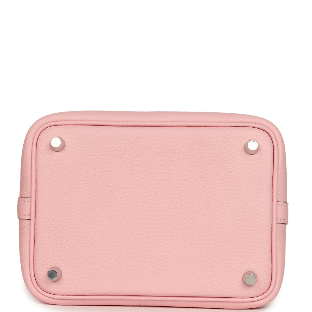 Hermes Picotin Lock 18 Rose Sakura Clemence Palladium Hardware