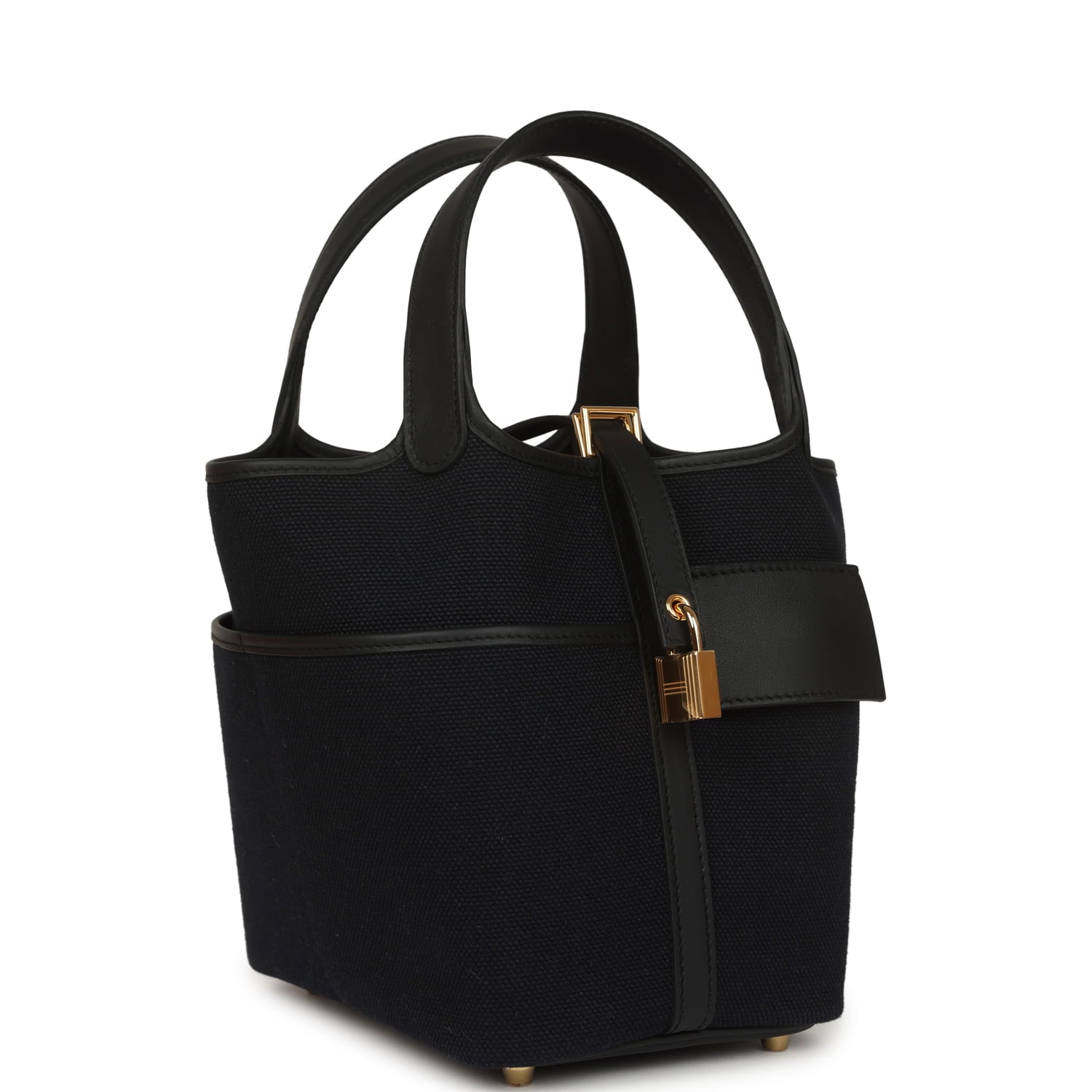Hermes Picotin Cargo 18 Black Toile Goeland and Swift Gold Hardware