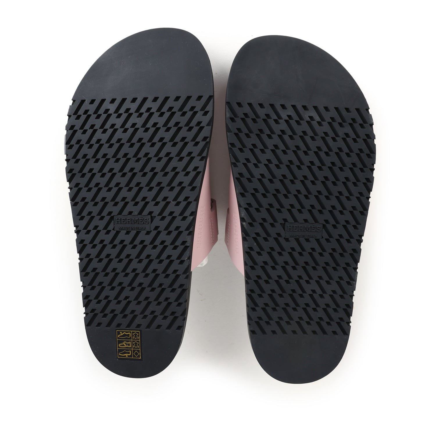 Hermes Chypre Techno Sandals Rose Cancan Calfskin Palladium Hardware 37 EU