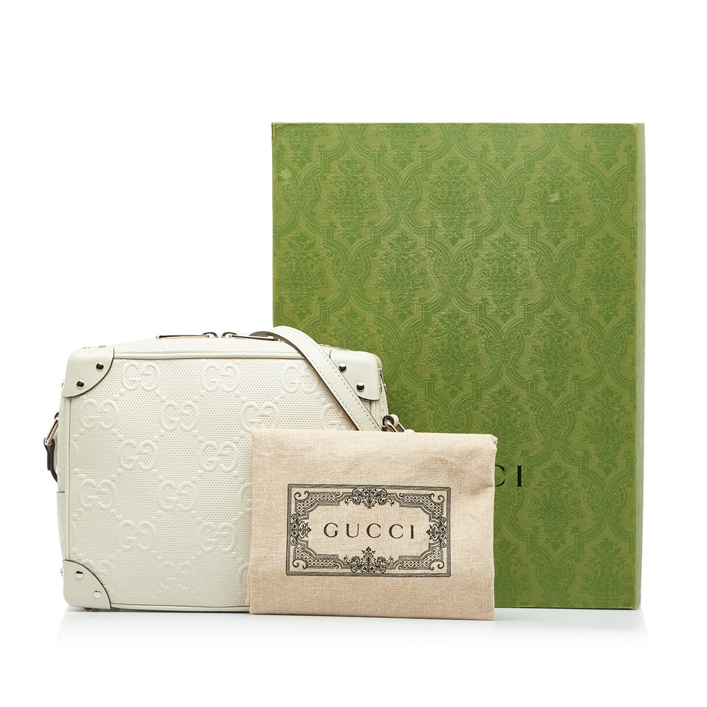 GUCCI GG Embossed Perforated Square Bag