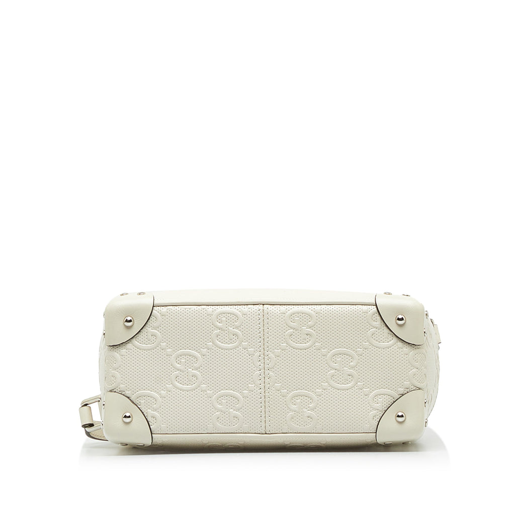GUCCI GG Embossed Perforated Square Bag