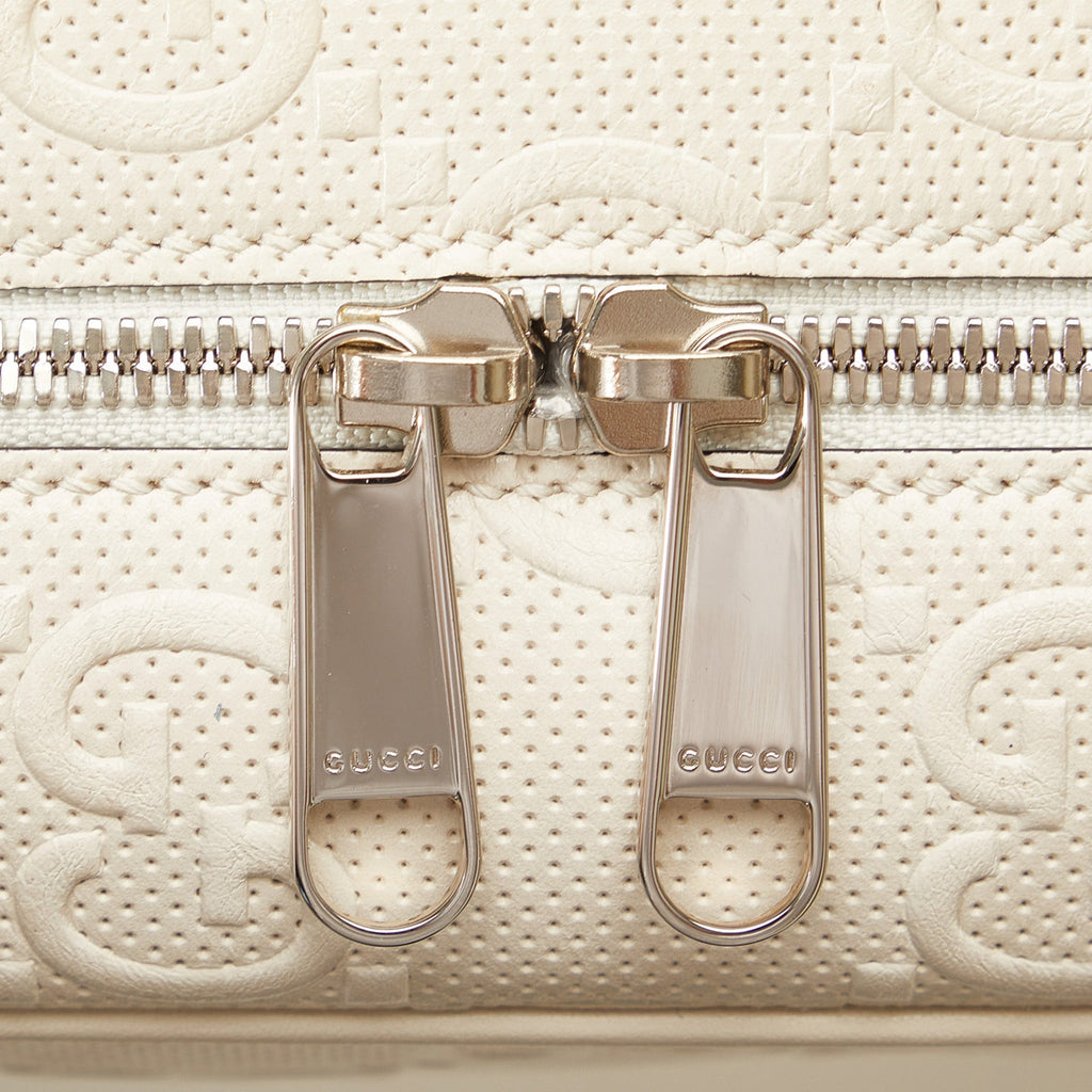 GUCCI GG Embossed Perforated Square Bag