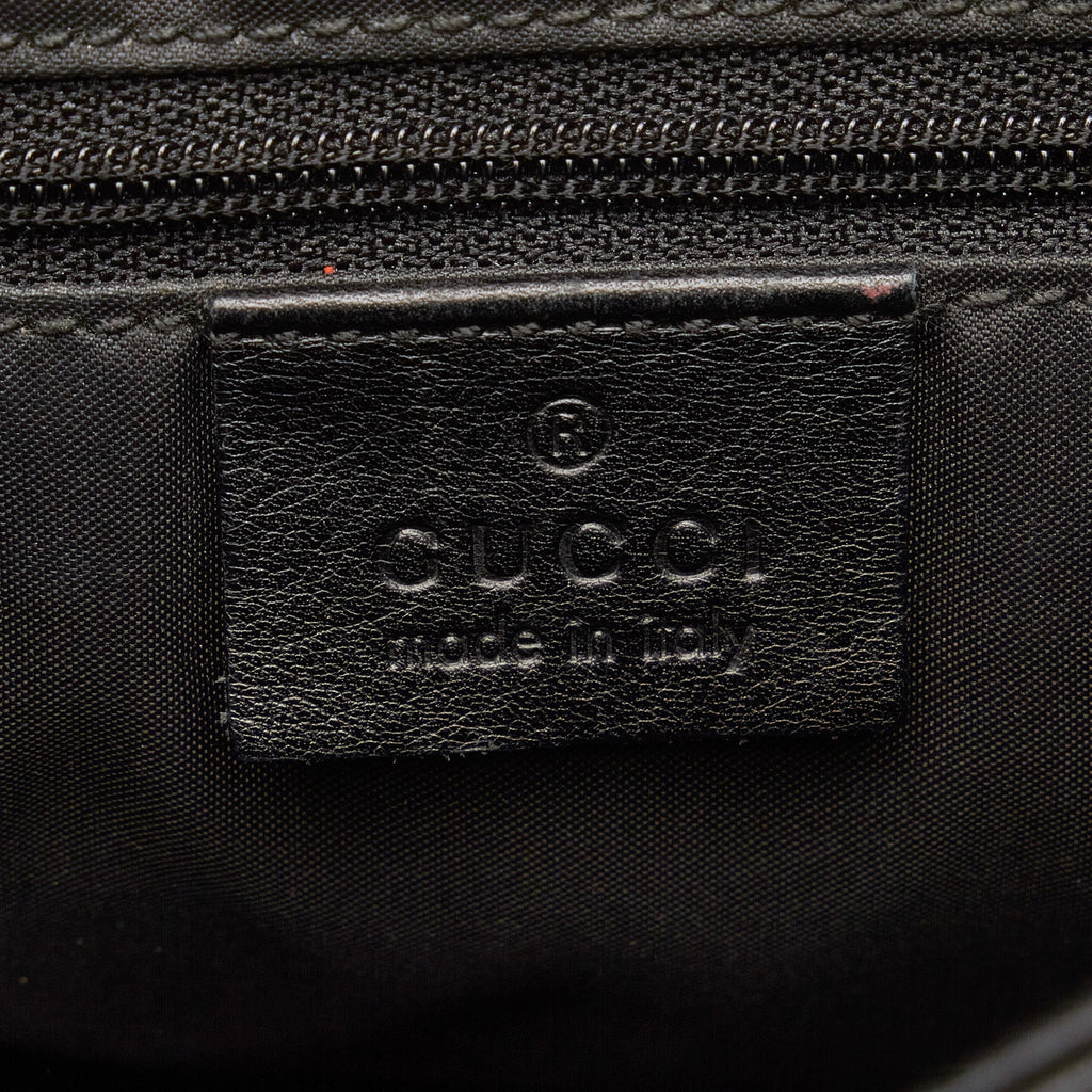 GUCCI Bamboo Leather Shoulder Bag