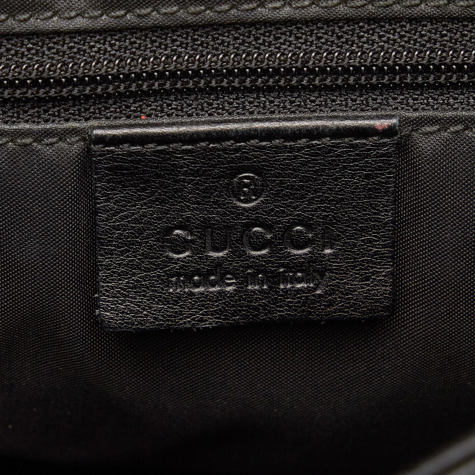 GUCCI Bamboo Leather Shoulder Bag