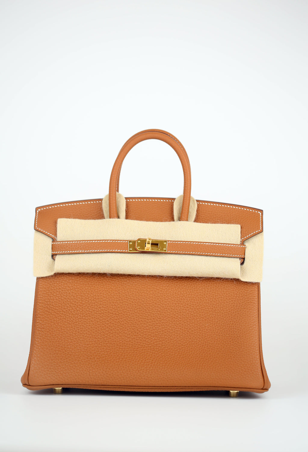 HERMÈS Togo Birkin 25 Gold