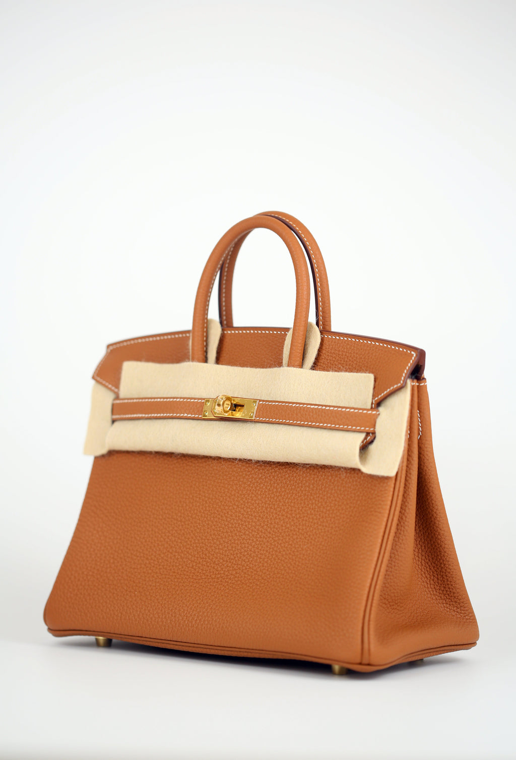 HERMÈS Togo Birkin 25 Gold