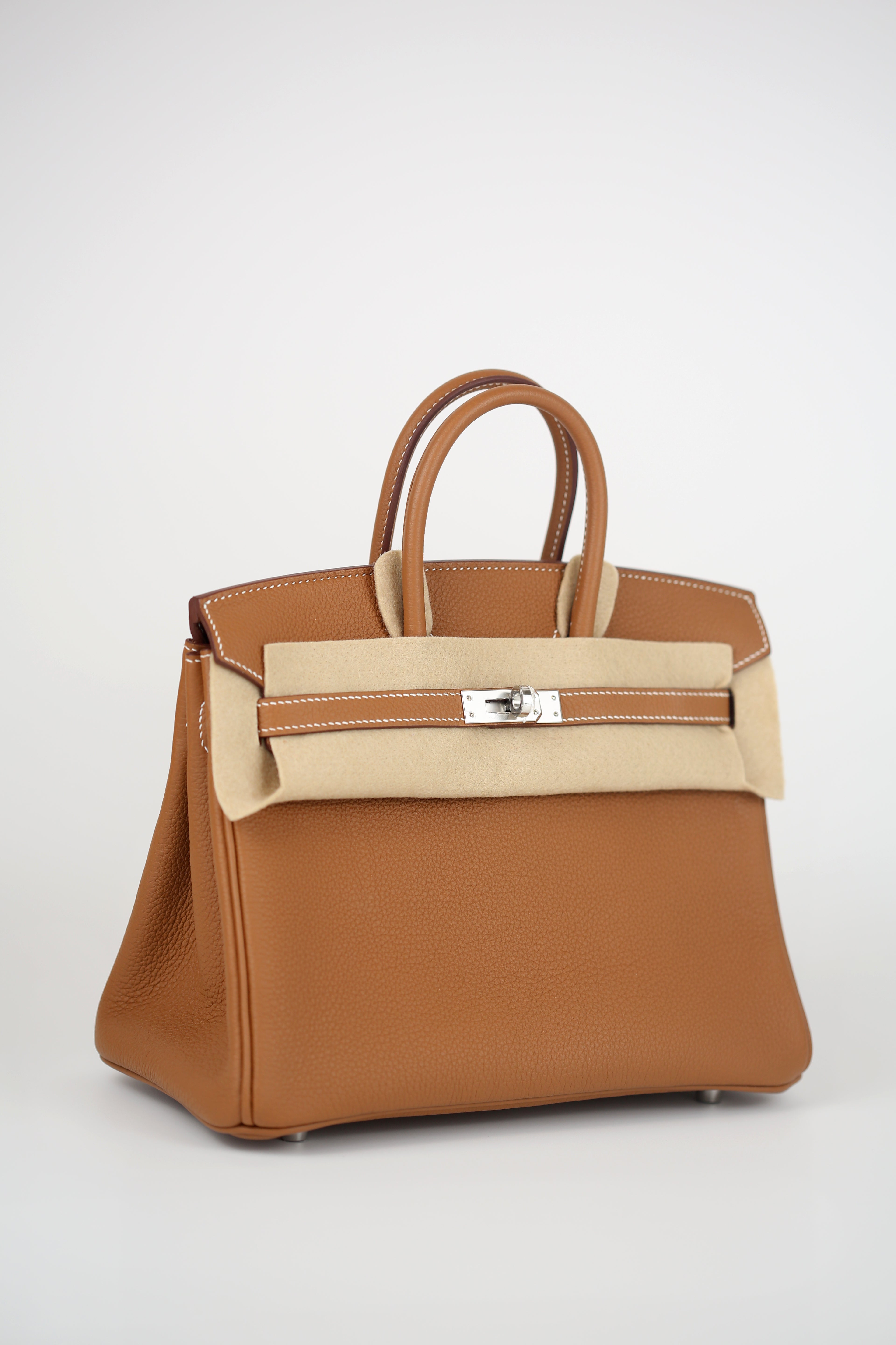 HERMÈS Togo Birkin 25 Gold