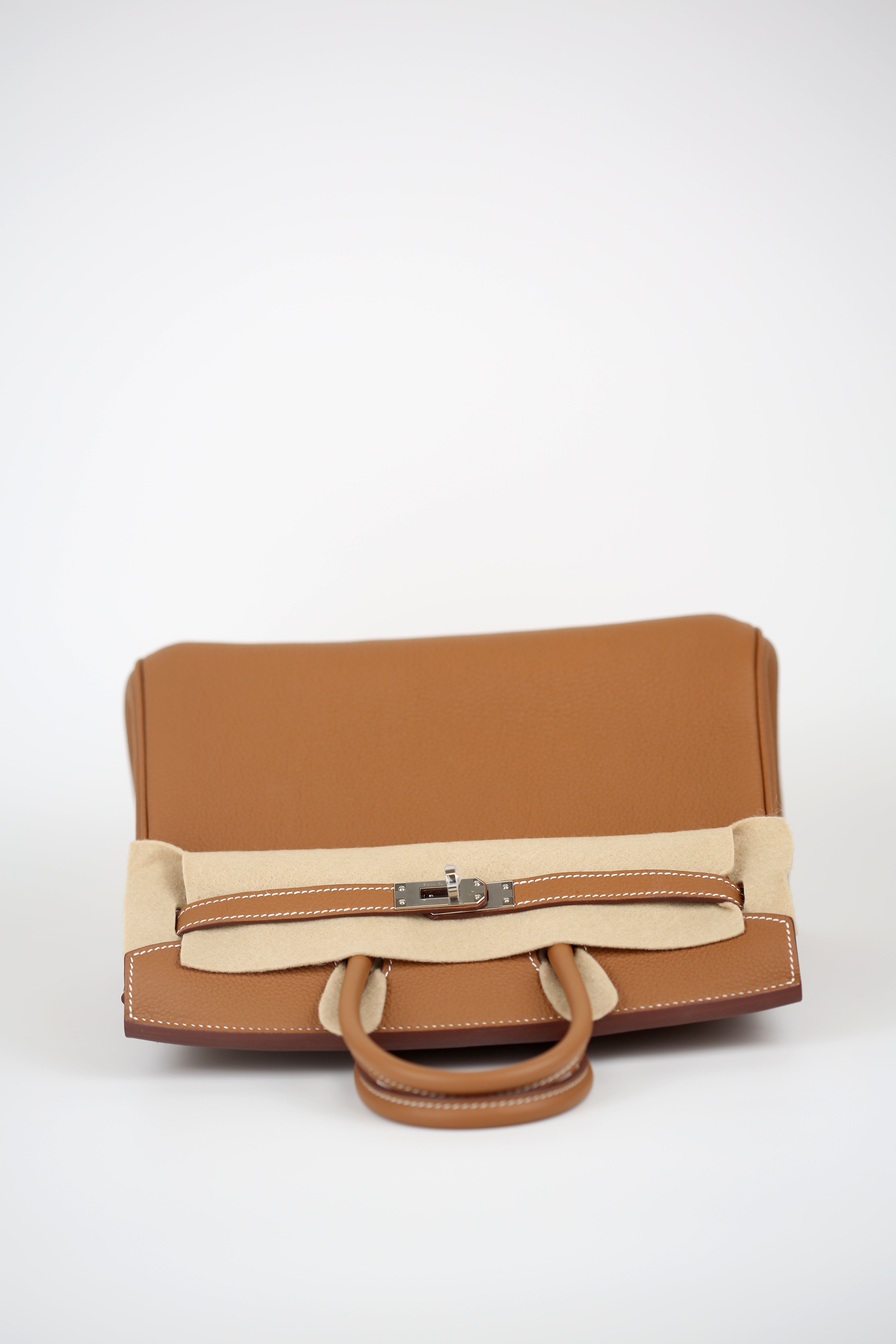 HERMÈS Togo Birkin 25 Gold