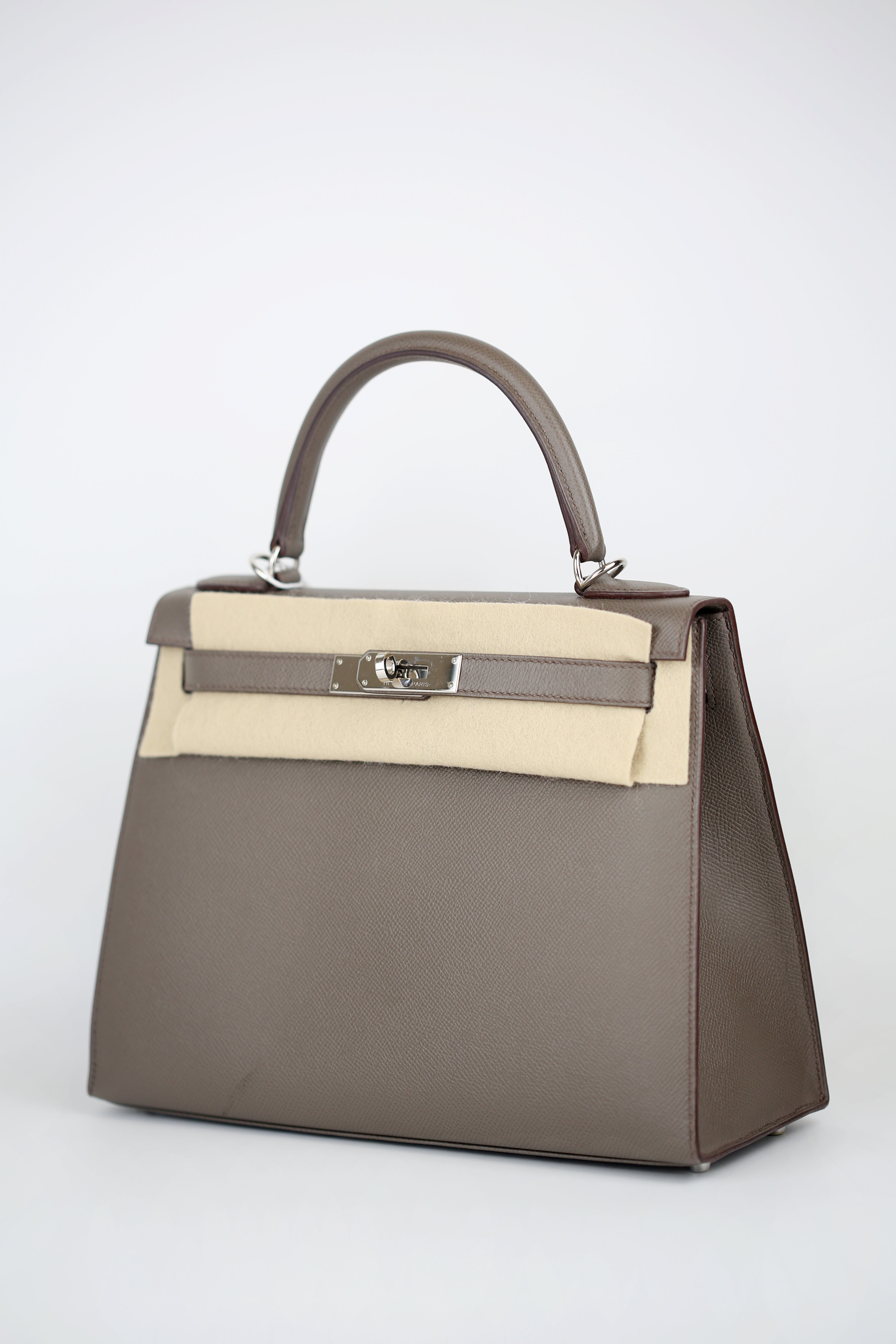 HERMES Epsom Kelly Sellier 28 Etain
