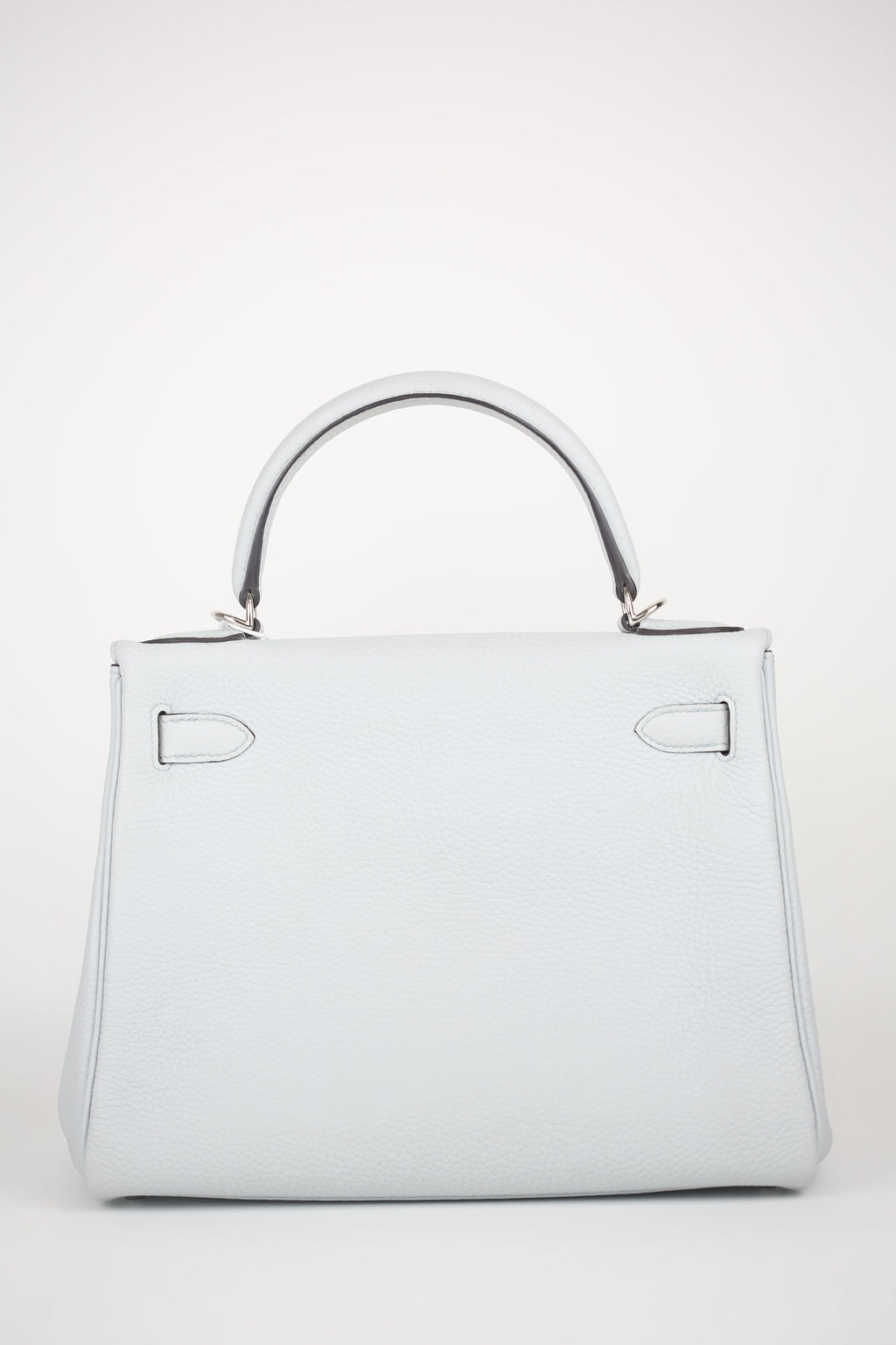 HERMES Togo Kelly Retourne 28 Rouge Bleu Pale