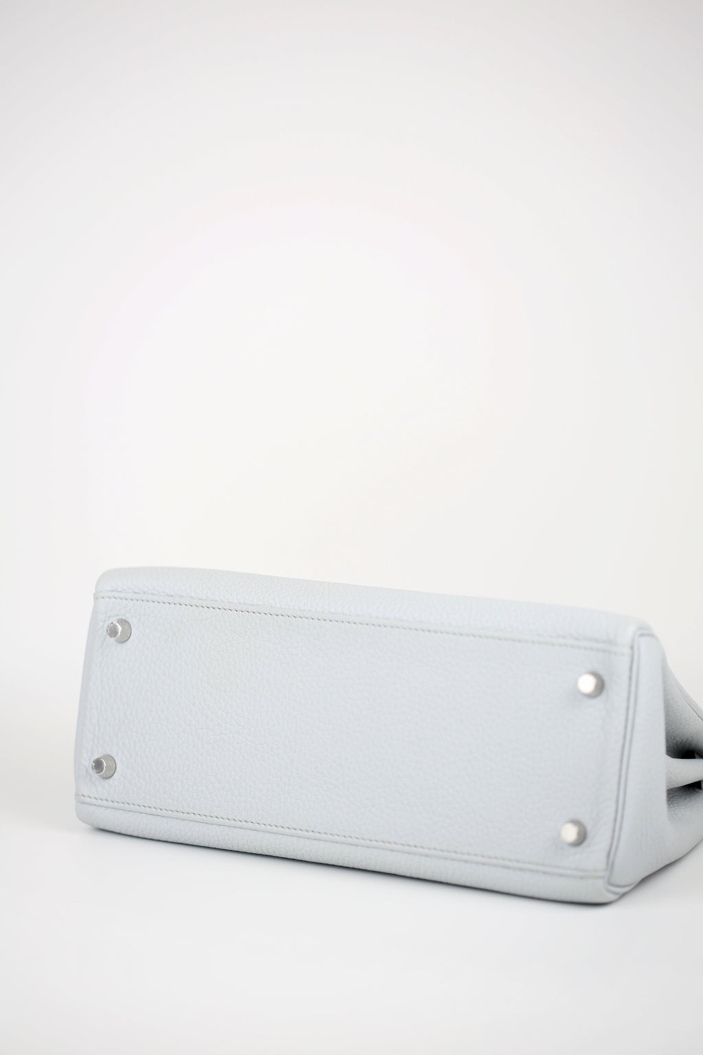 HERMES Togo Kelly Retourne 28 Rouge Bleu Pale