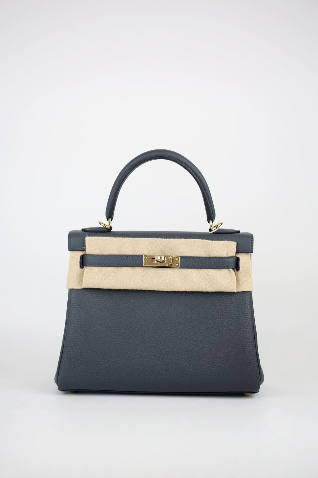 HERMÈS Togo  Kelly 25 Gris Misty