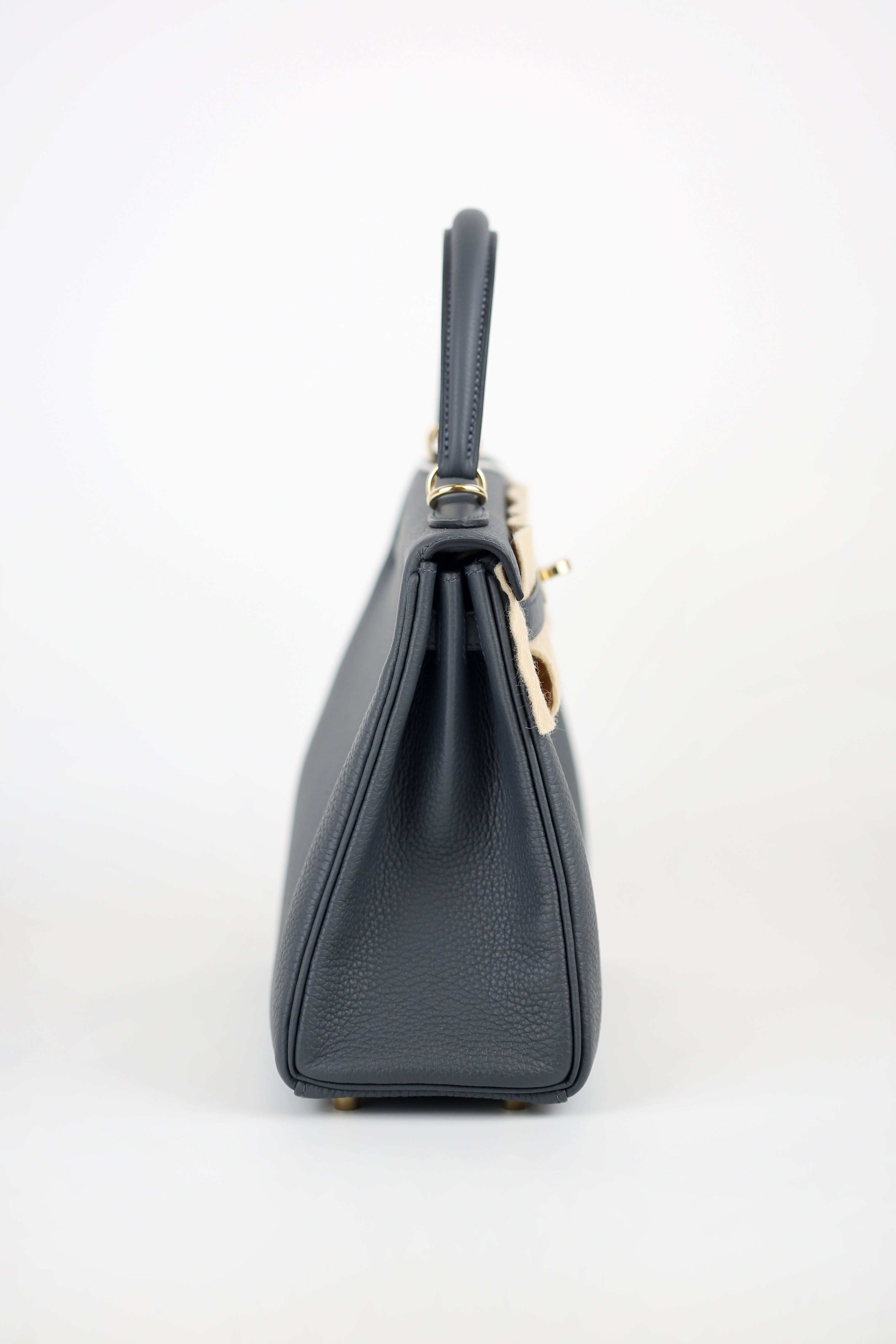 HERMÈS Togo  Kelly 25 Gris Misty