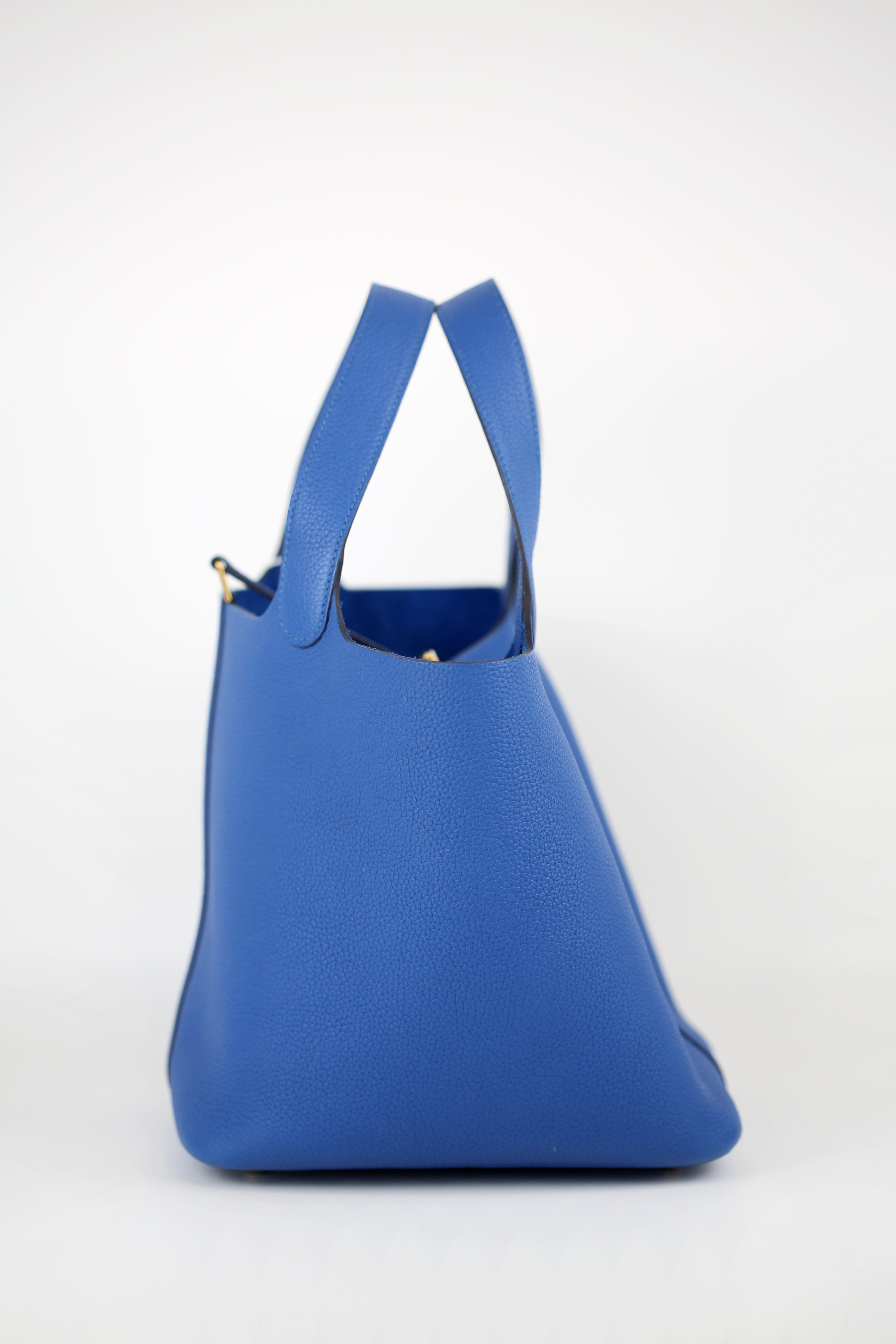HERMÈS Clemence Picotin 18  Bleu France