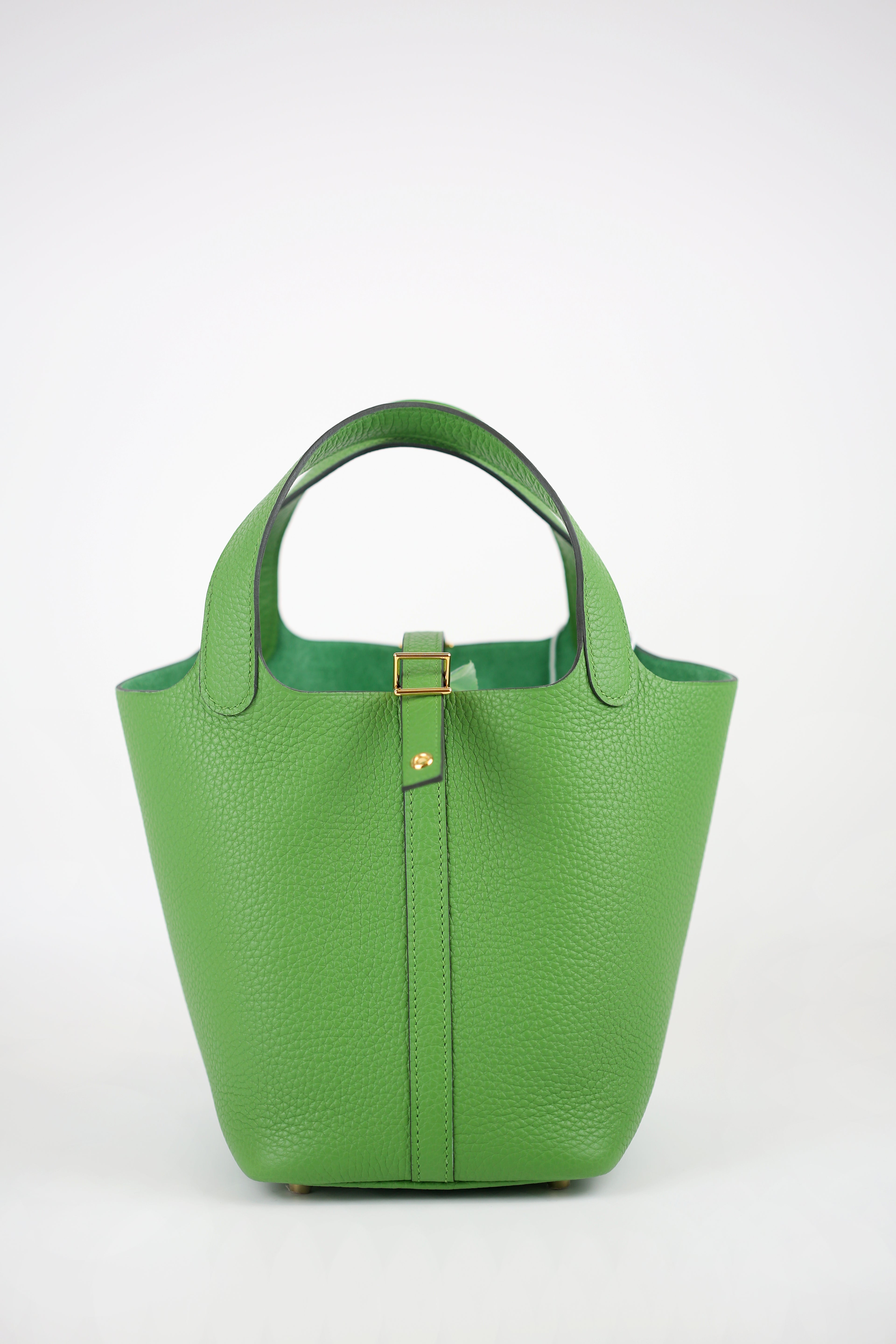 HERMÈS Clemence Picotin 18 Vert yucca