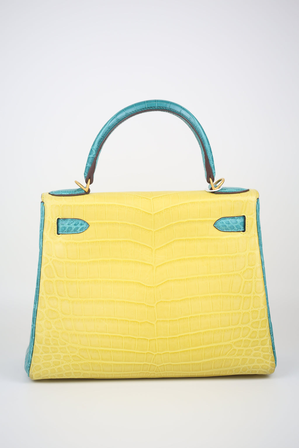 HERMÈS  Niloticus Kelly 28 Lime and Malachite