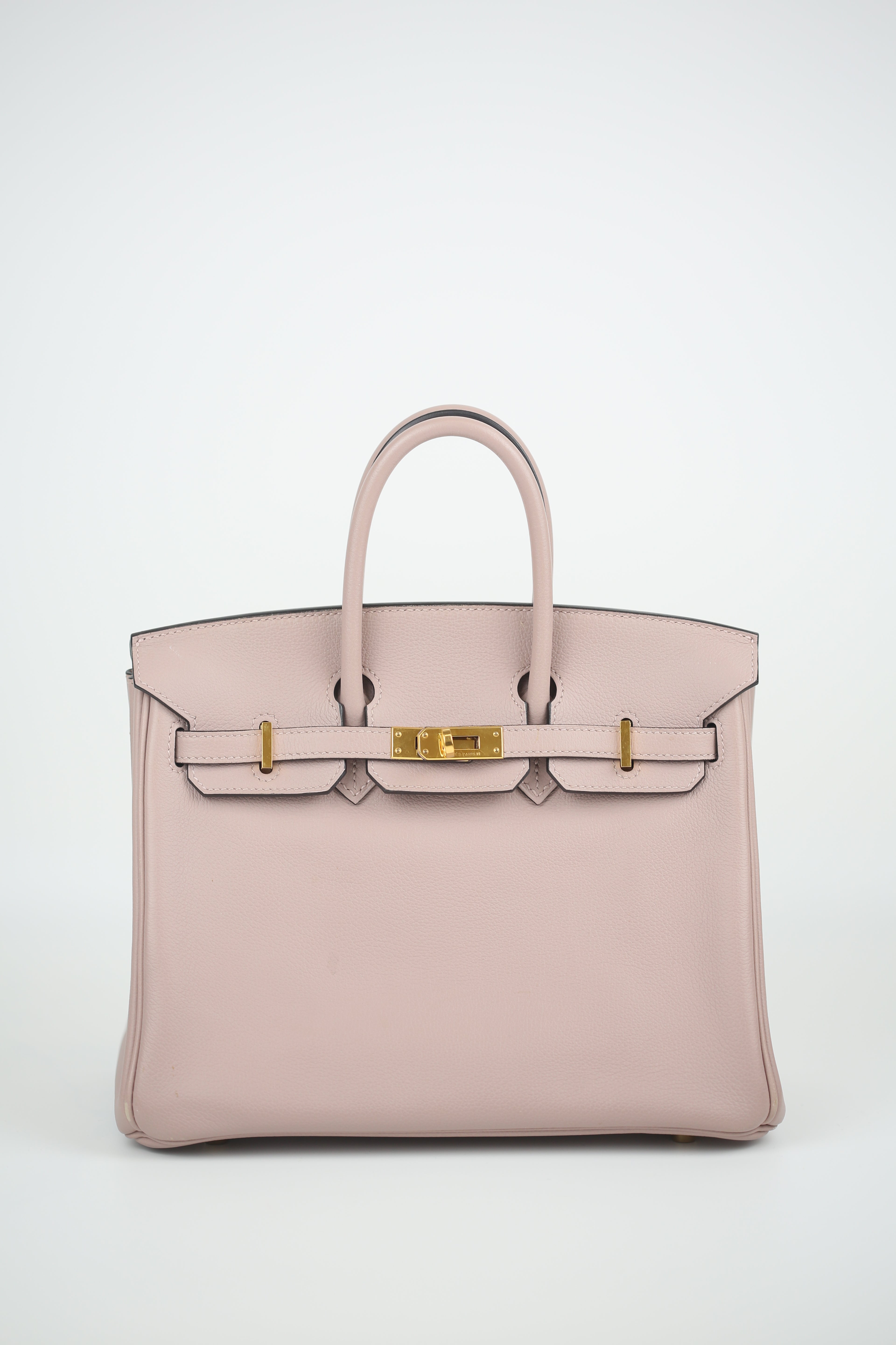 HERMÈS Evercolor Birkin 25 Glycine