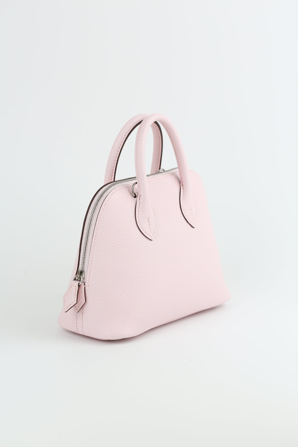 HERMÈS Mini Bolide Chevre Rose Darling