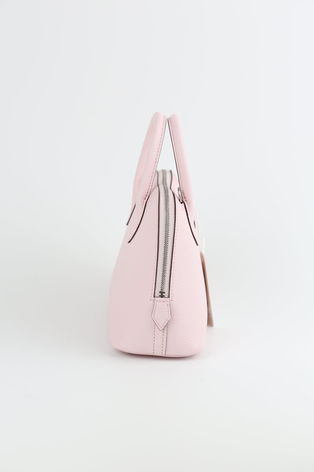 HERMÈS Mini Bolide Chevre Rose Darling