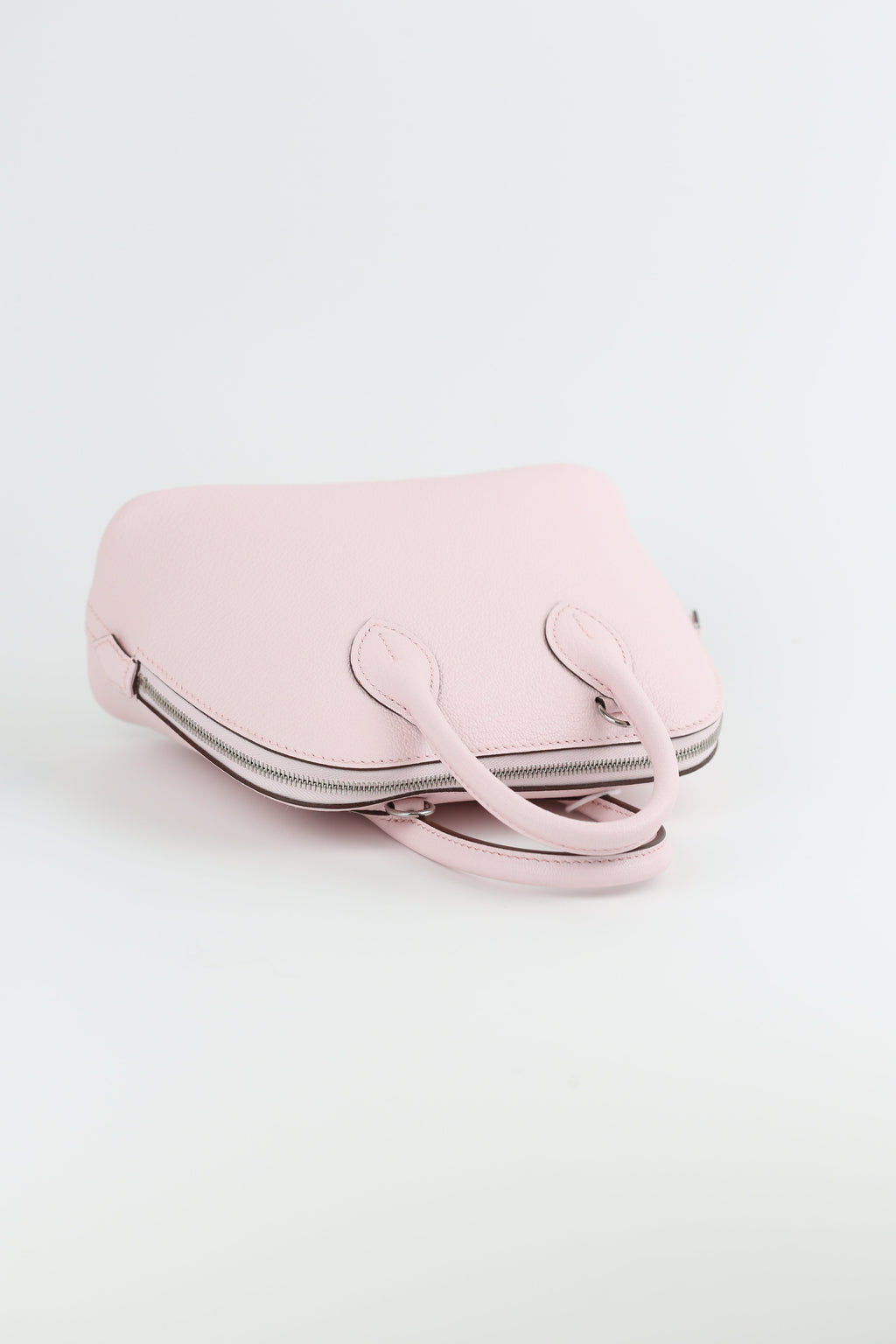 HERMÈS Mini Bolide Chevre Rose Darling